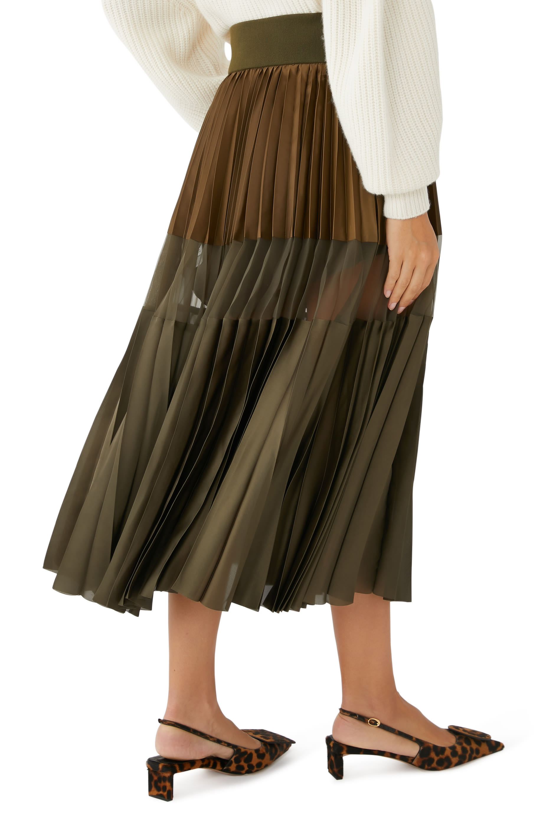 Nylon Twill Skirt