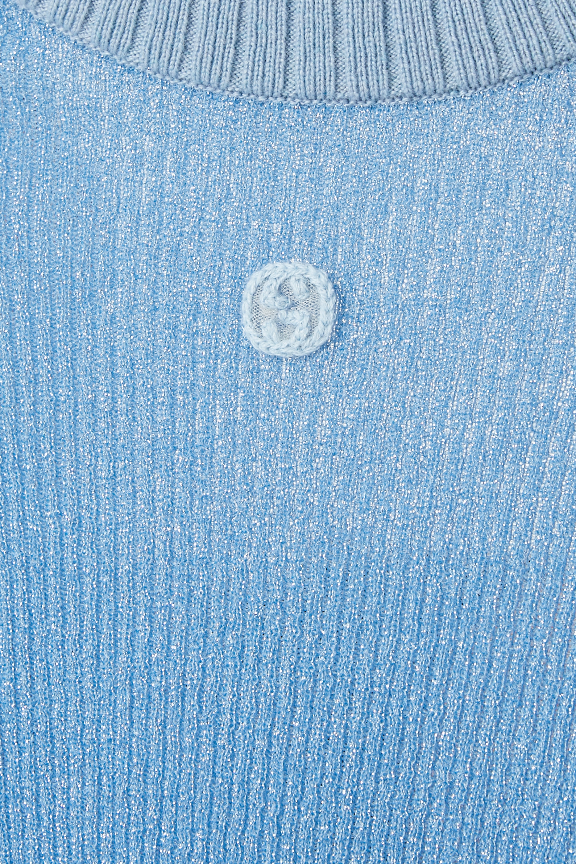 Extra Fine Lam&eacute; Knit Top