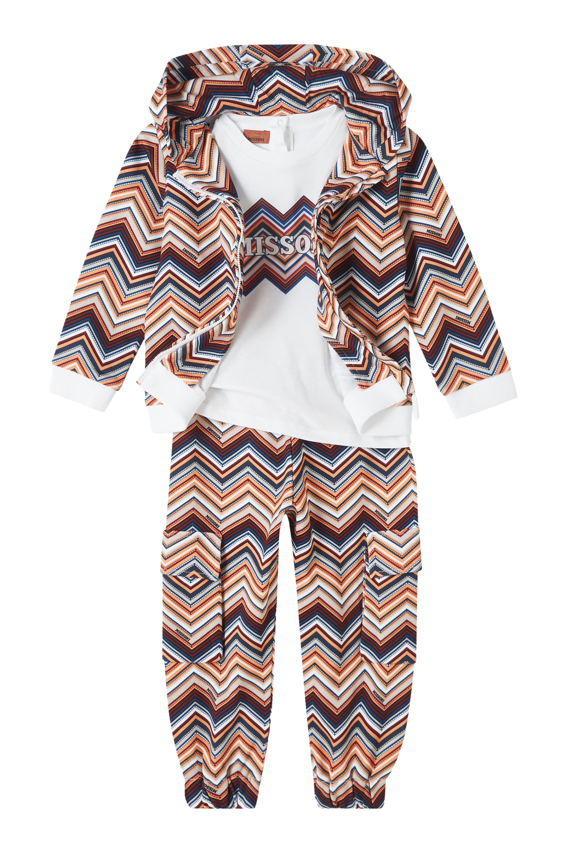 Kids Zigzag Print Tracksuit