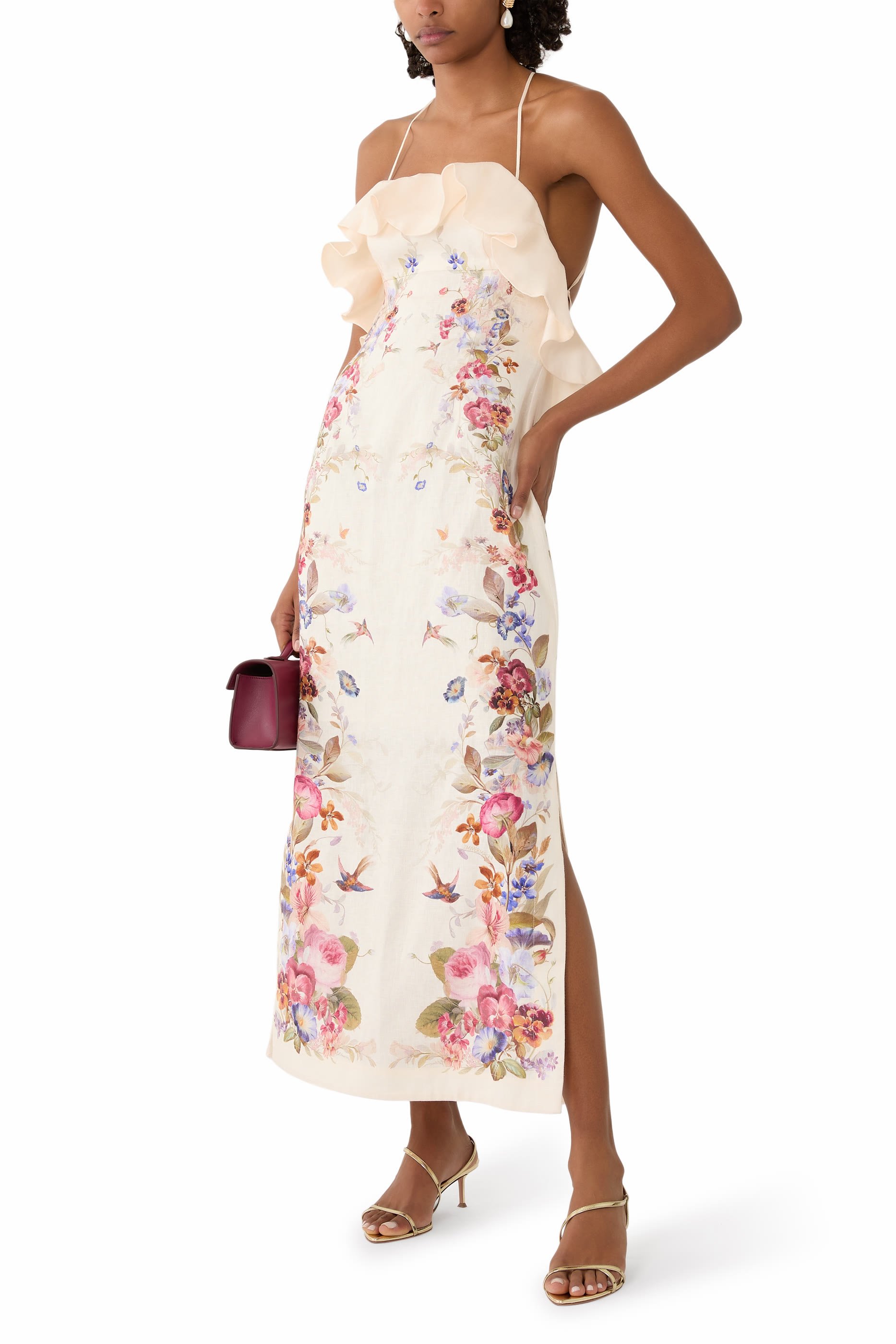Patience Frill Midi Dress