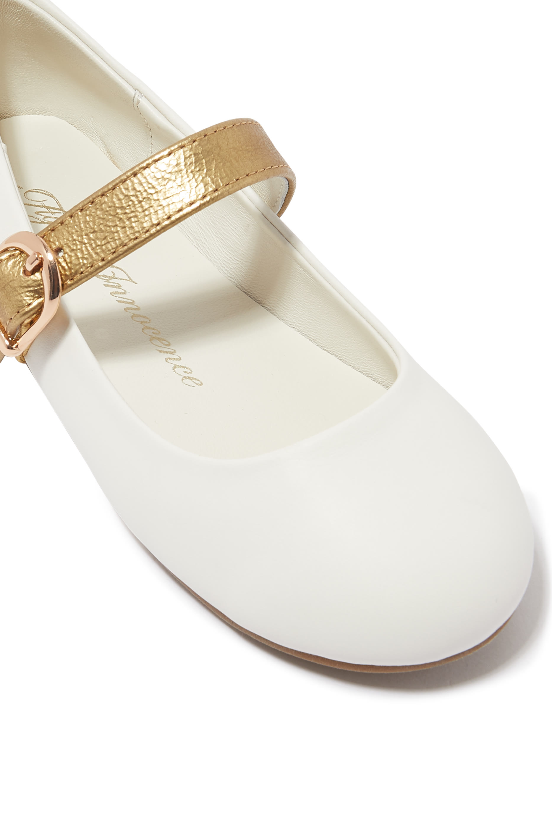 Kids Ruby Leather Ballerina Flats