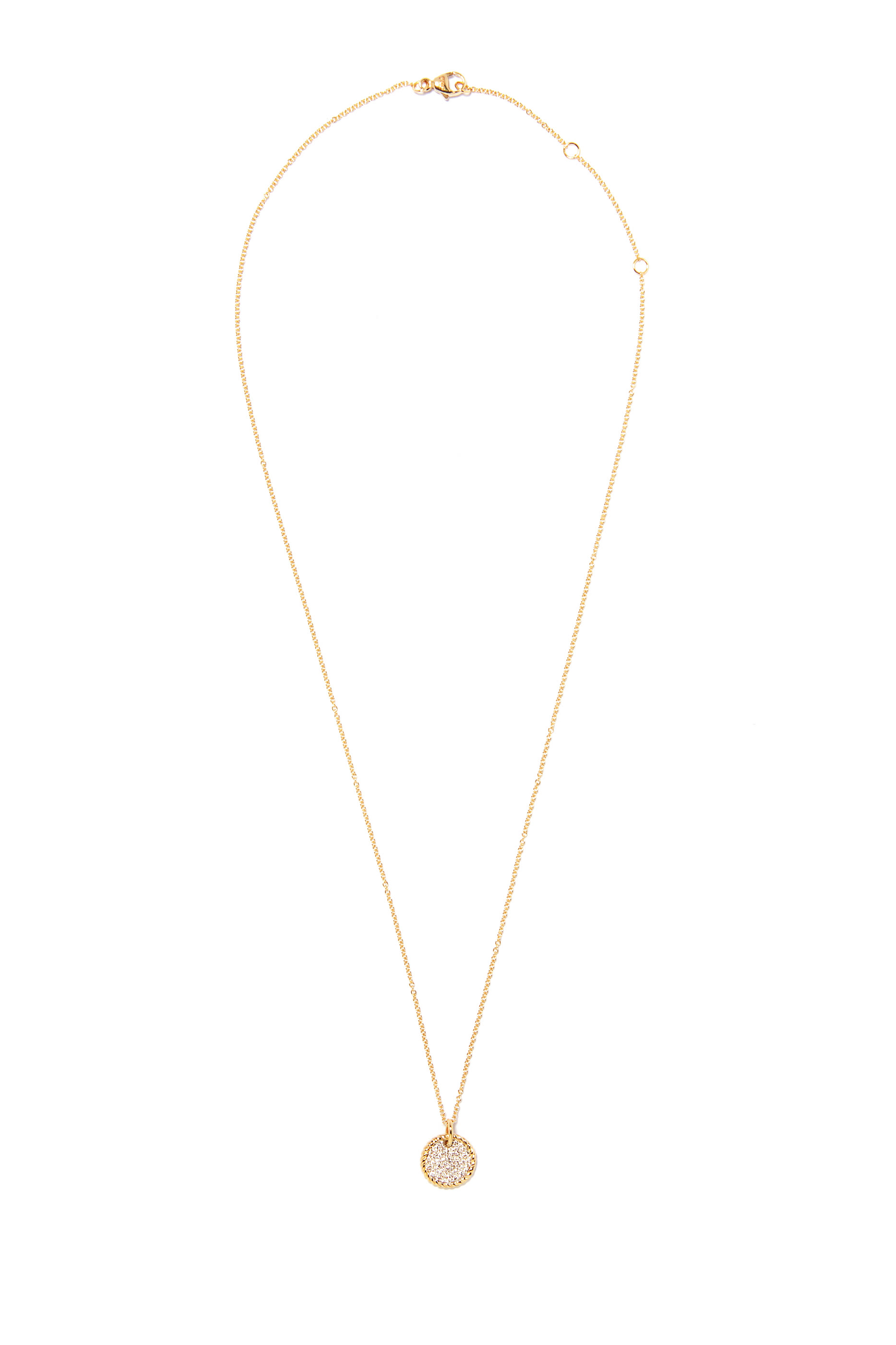 Pave Diamond Plate Necklace