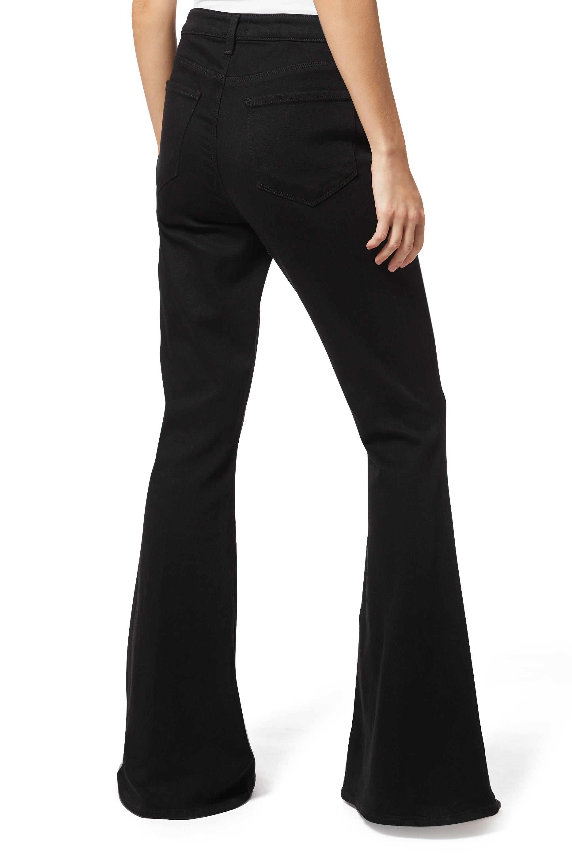 Black Solana Big Flare Pants