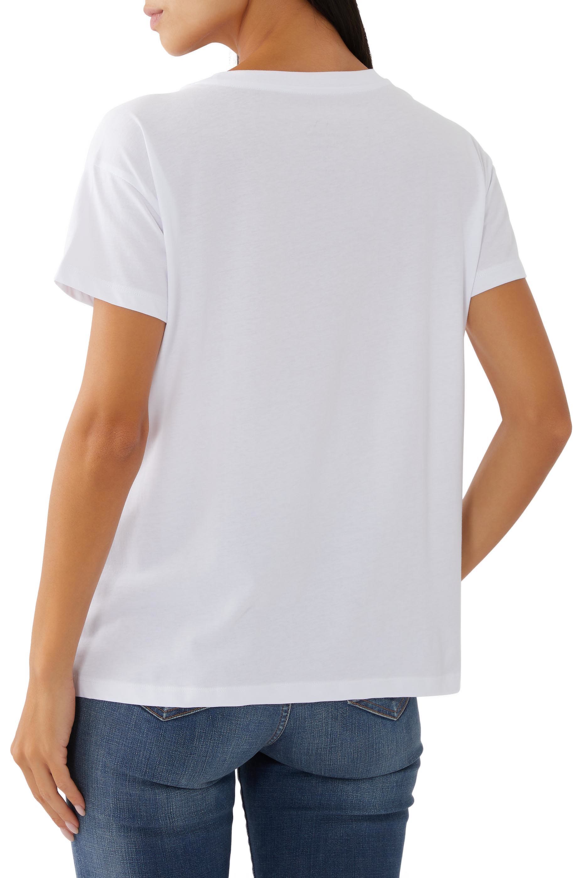 Crewneck Boyfriend-Fit Cotton-Jersey T-Shirt