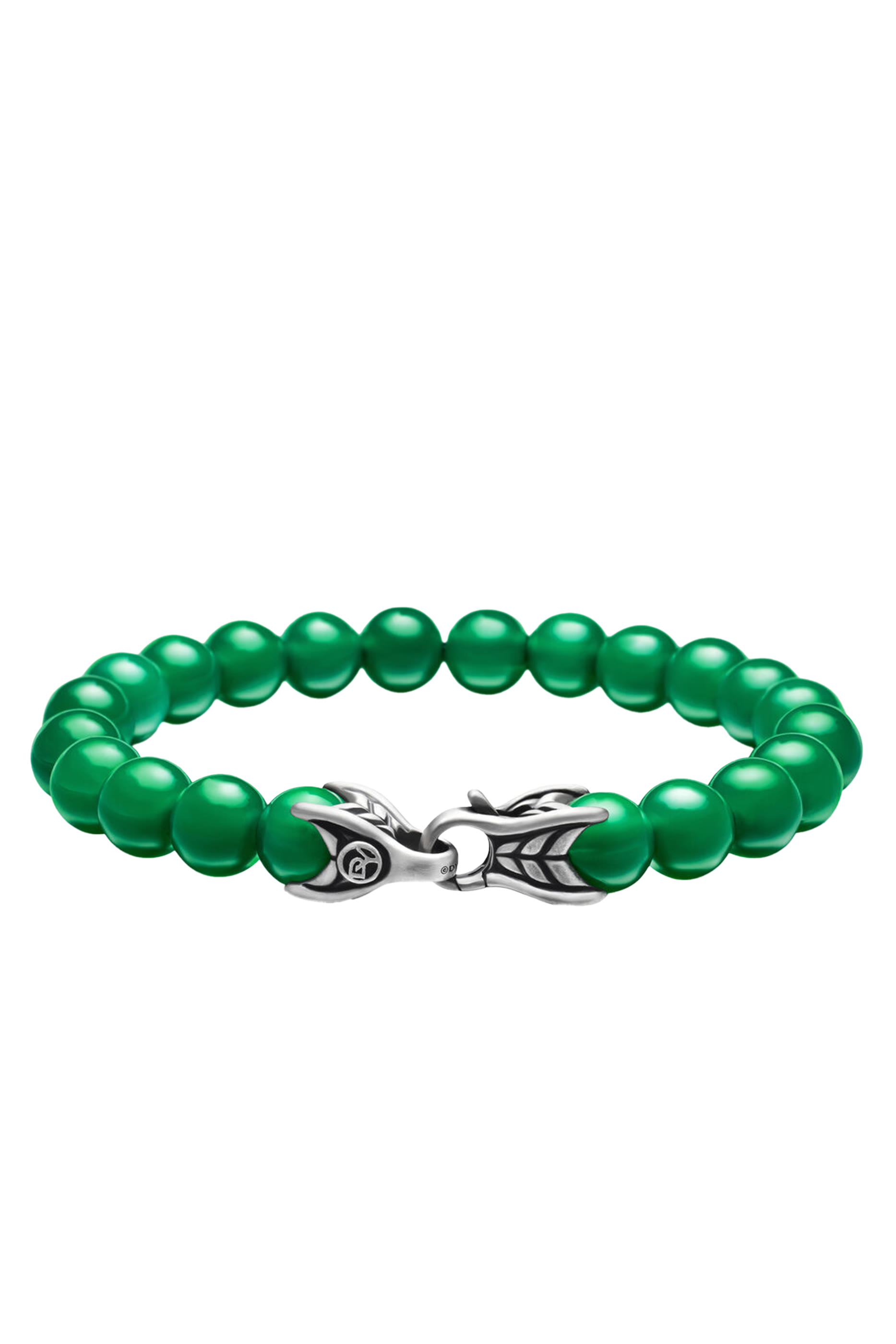 Spiritual Beaded Bracelet,  Sterling Silver & Onyx