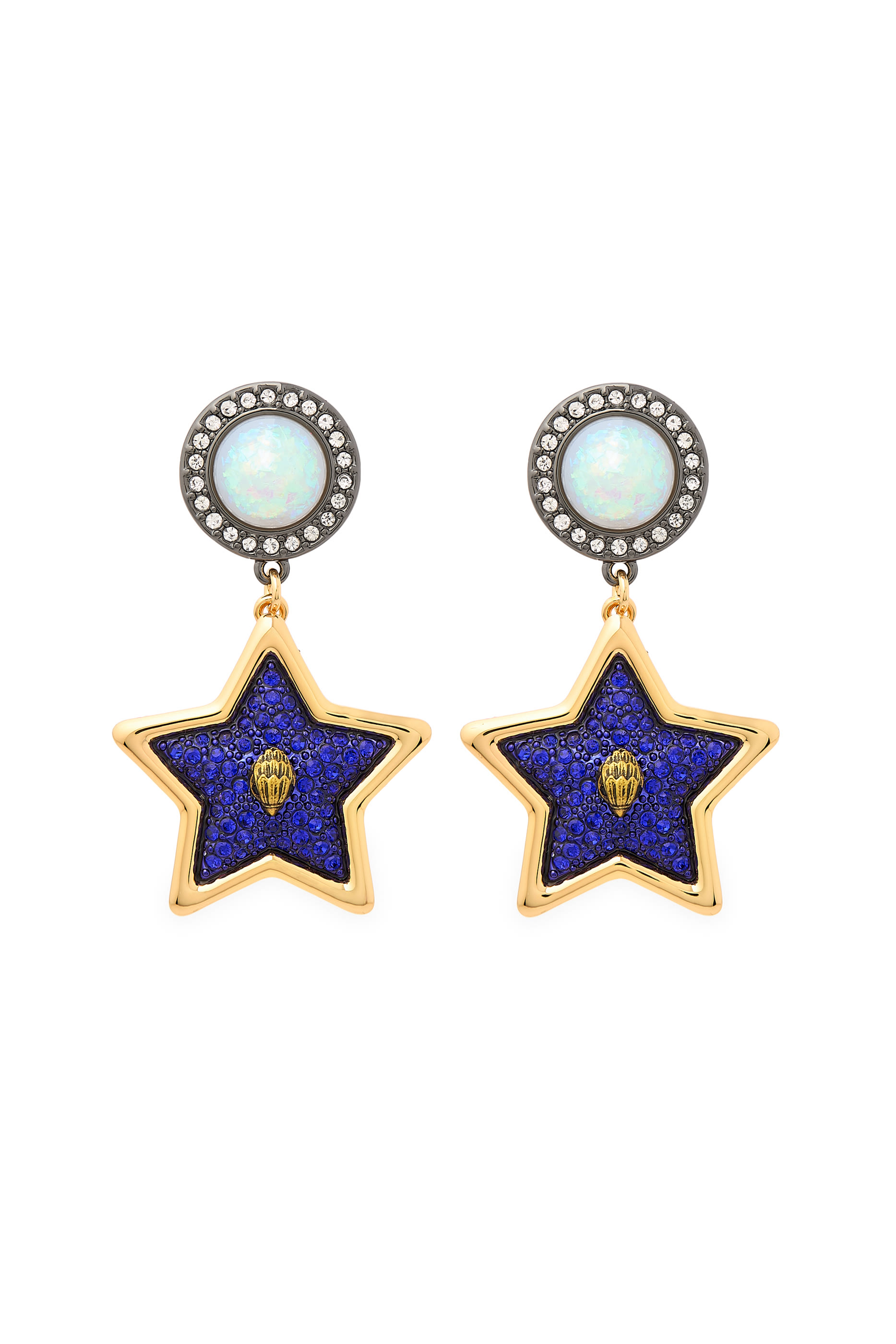 Star Gem Drop Earrings