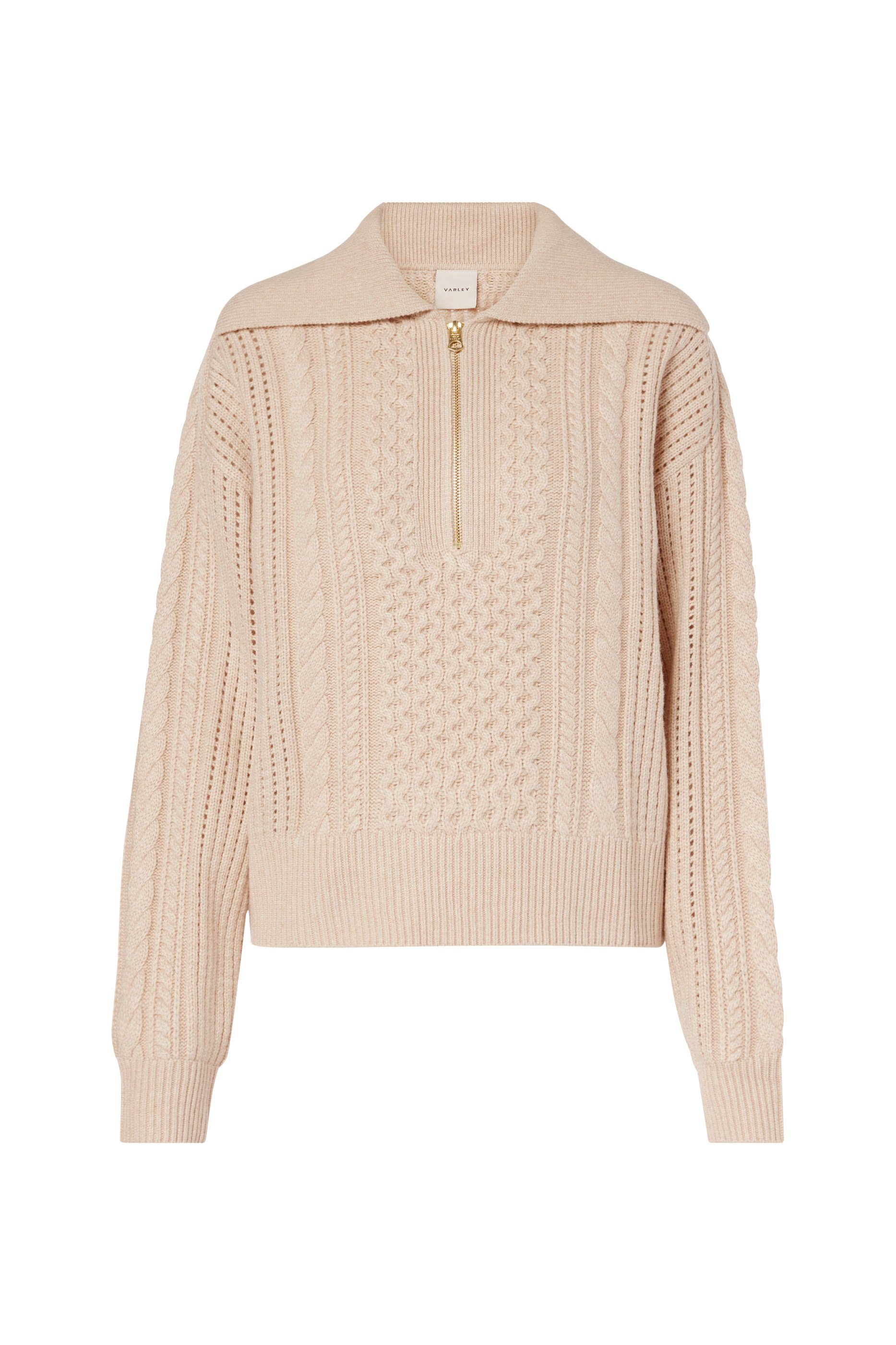  Camello Cable Knit Sweater