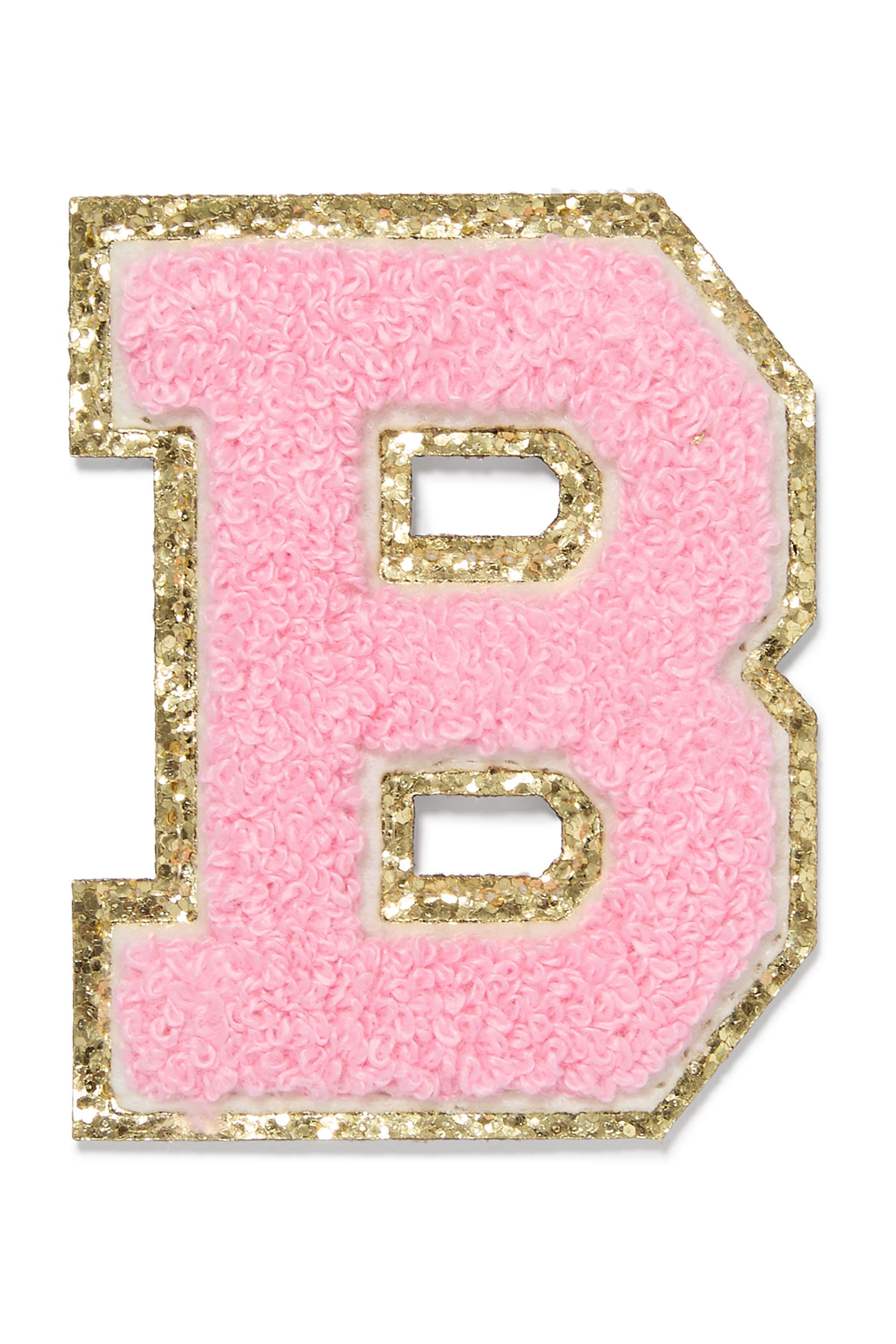 3” Chenille Sparkle B Letter Patch