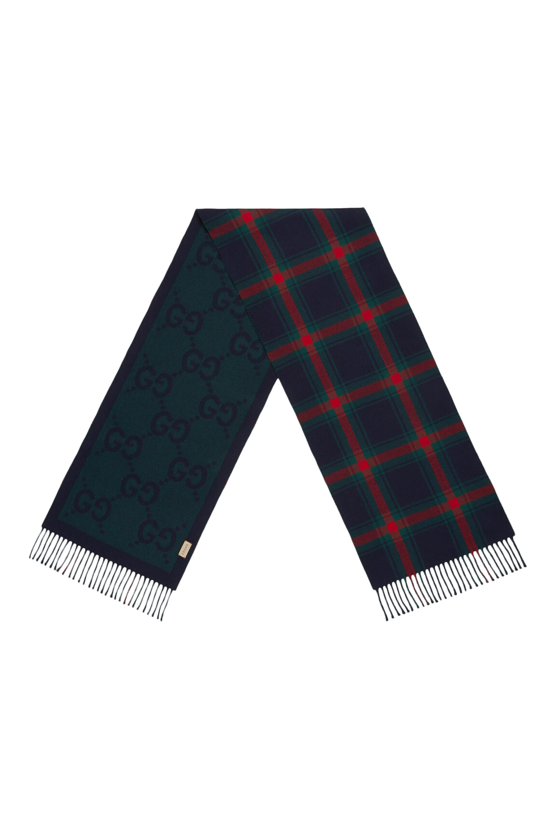 GG Logo Check Scarf