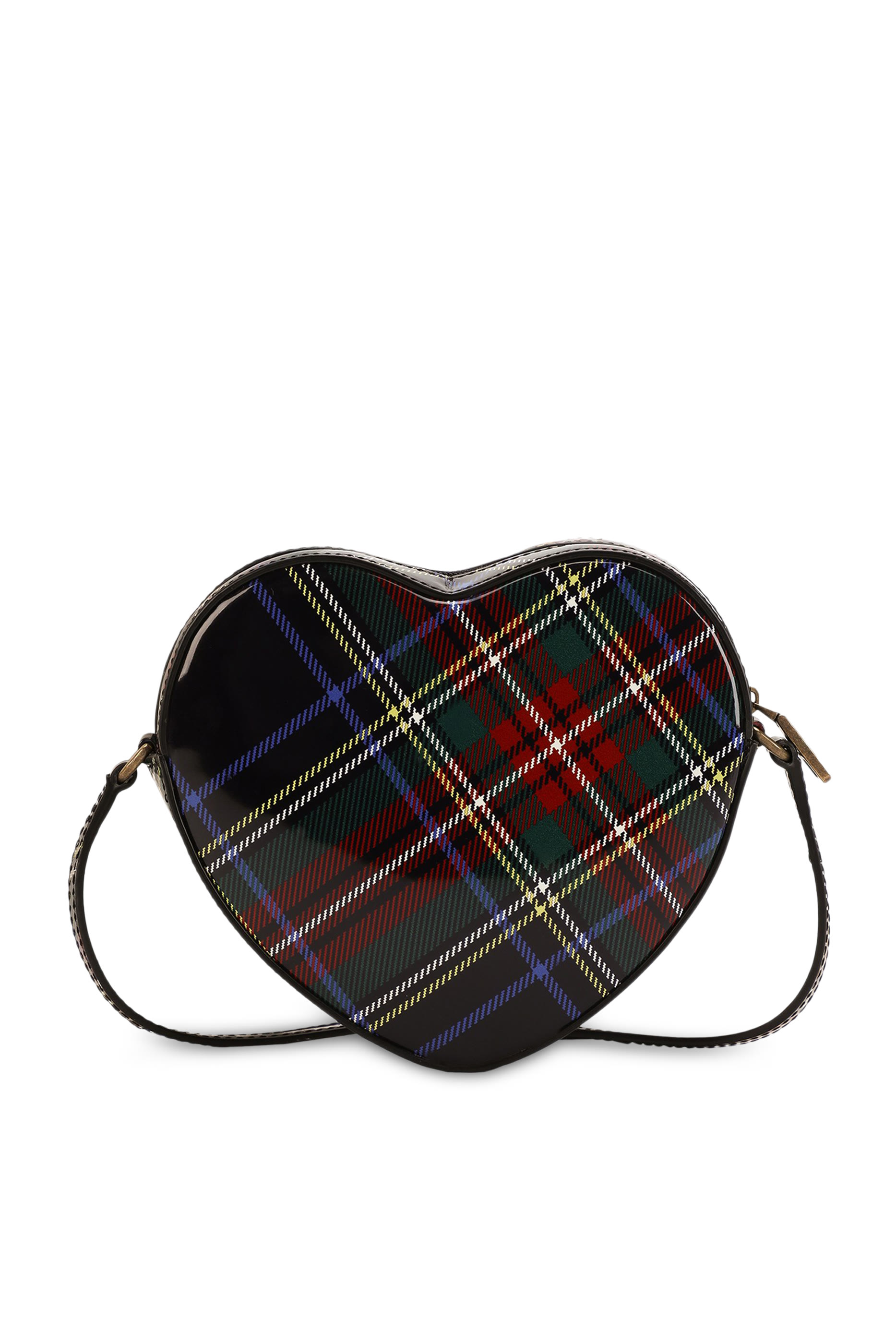 Kids DG Girlie Heart Tartan-Print Bag