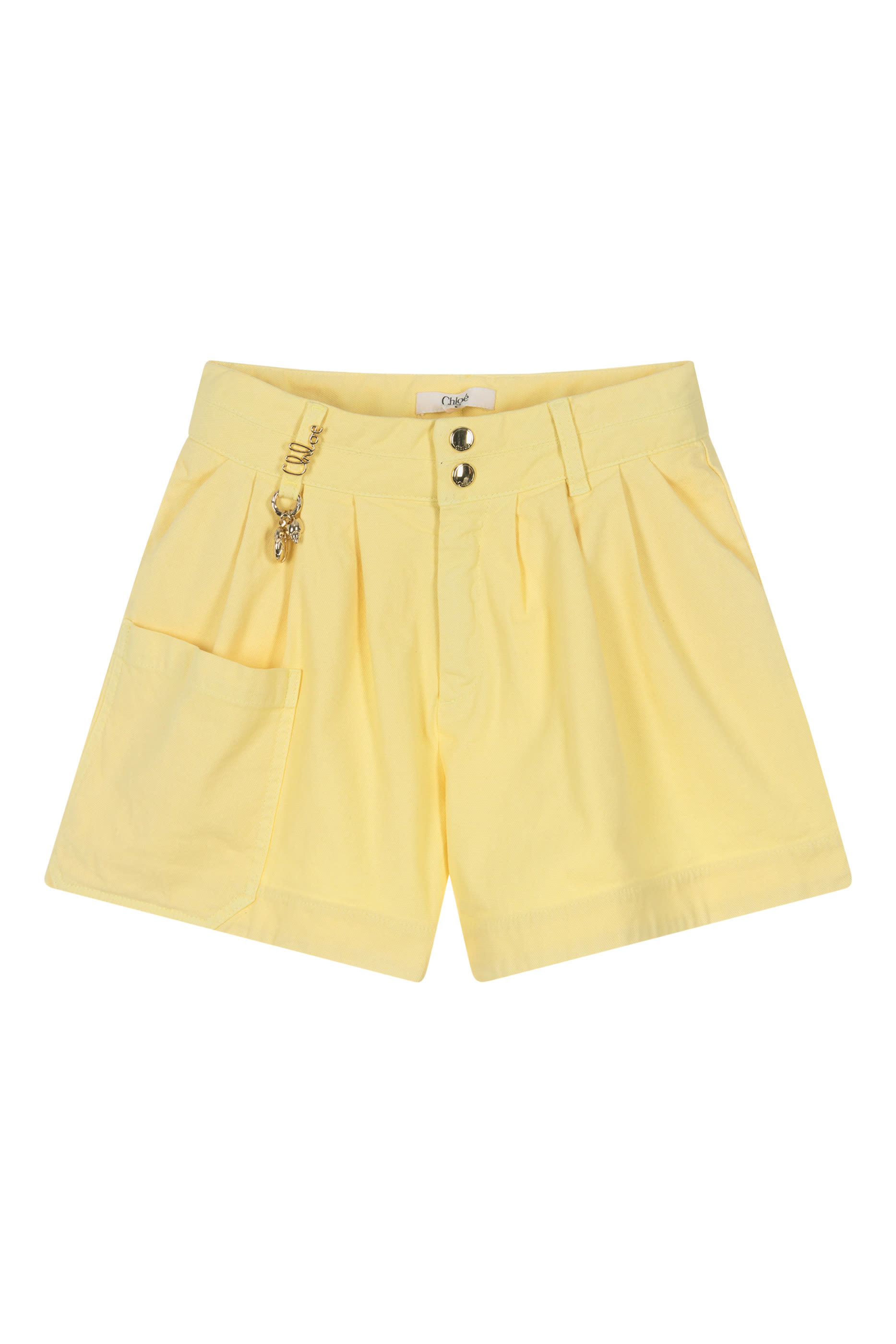 Kids Pleated Charm Detail Shorts 