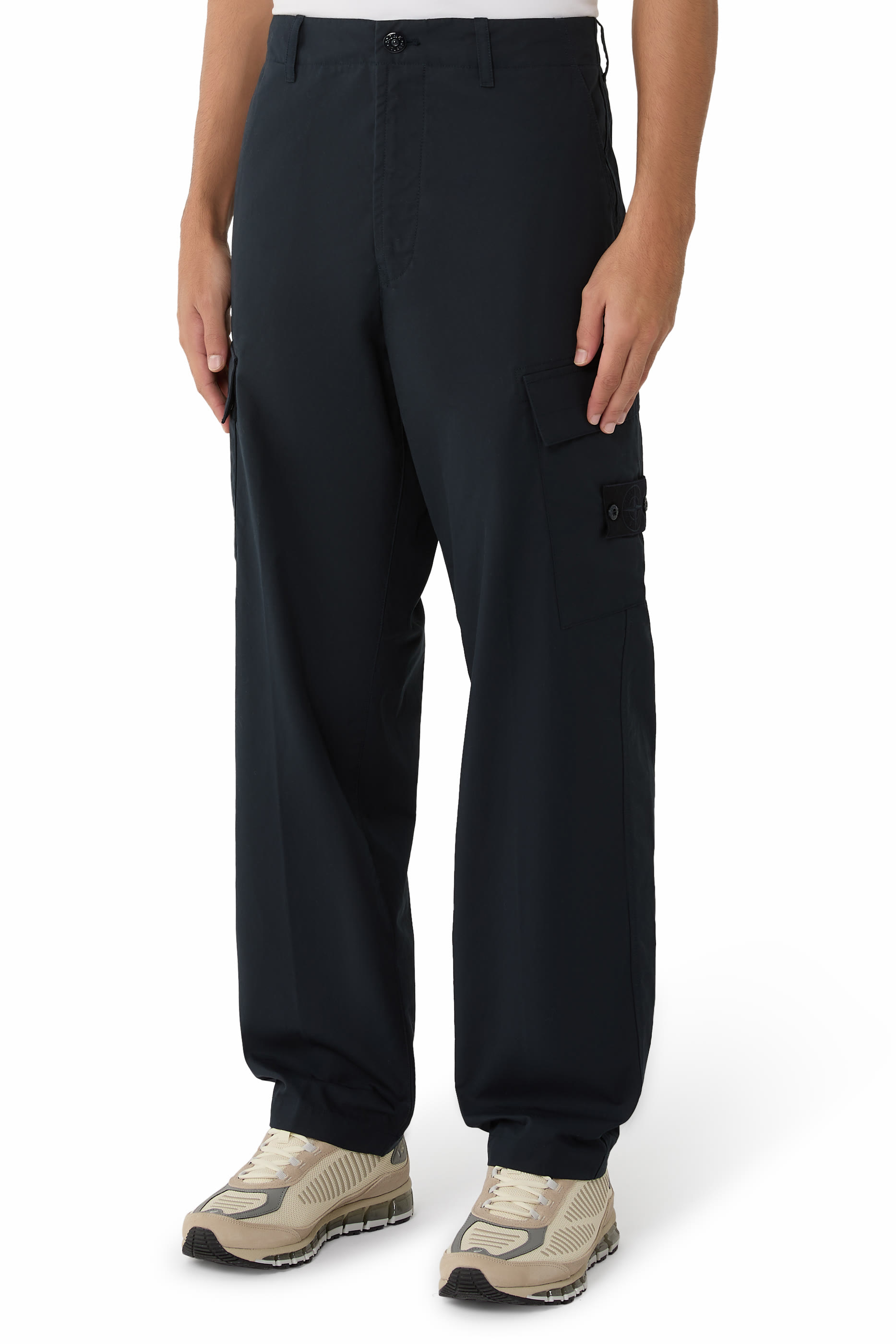 Logo Zip-Pocket Cargo Trousers