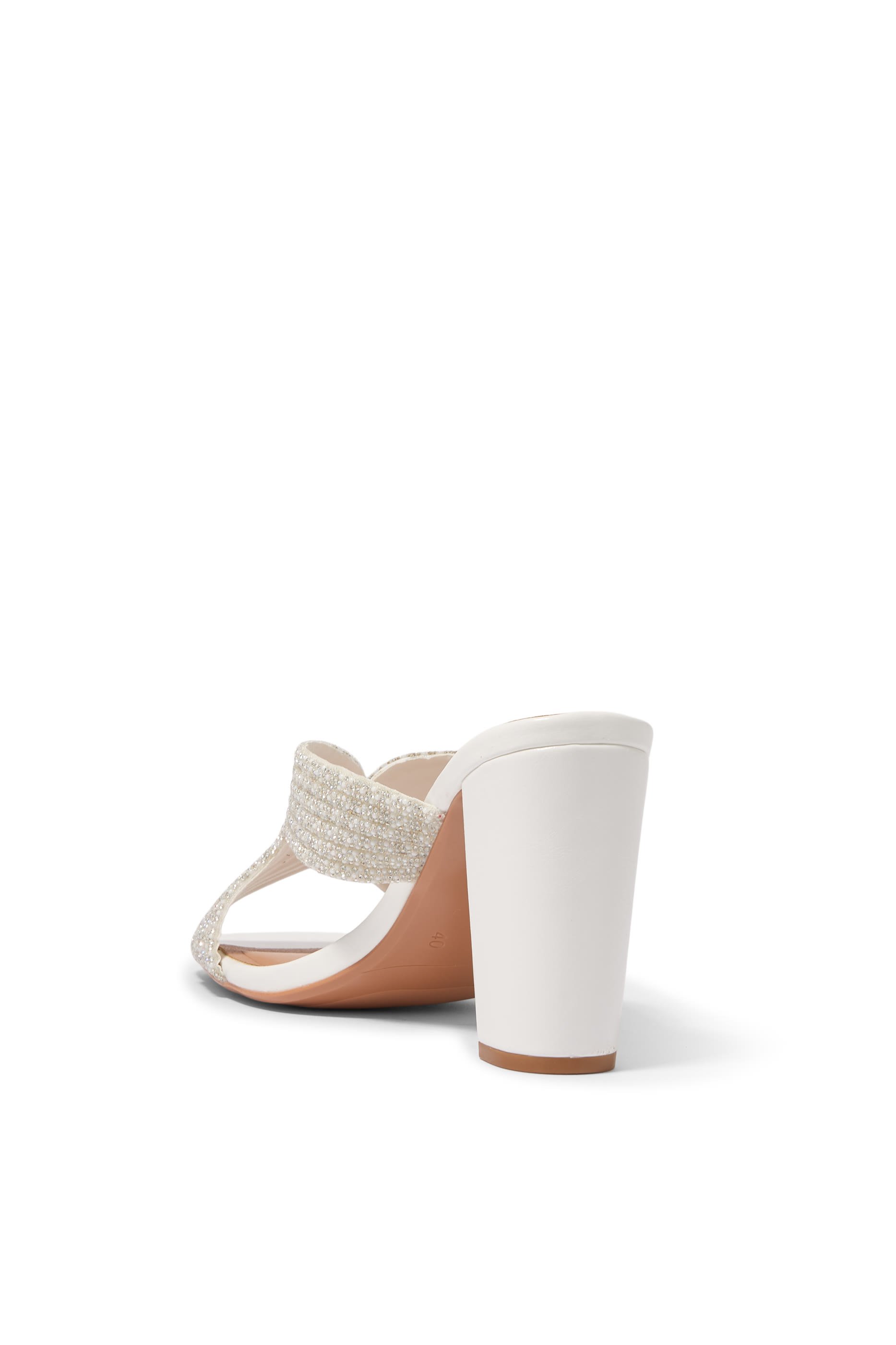 Carvela 90 Paparazzi Pearl Block Sandals