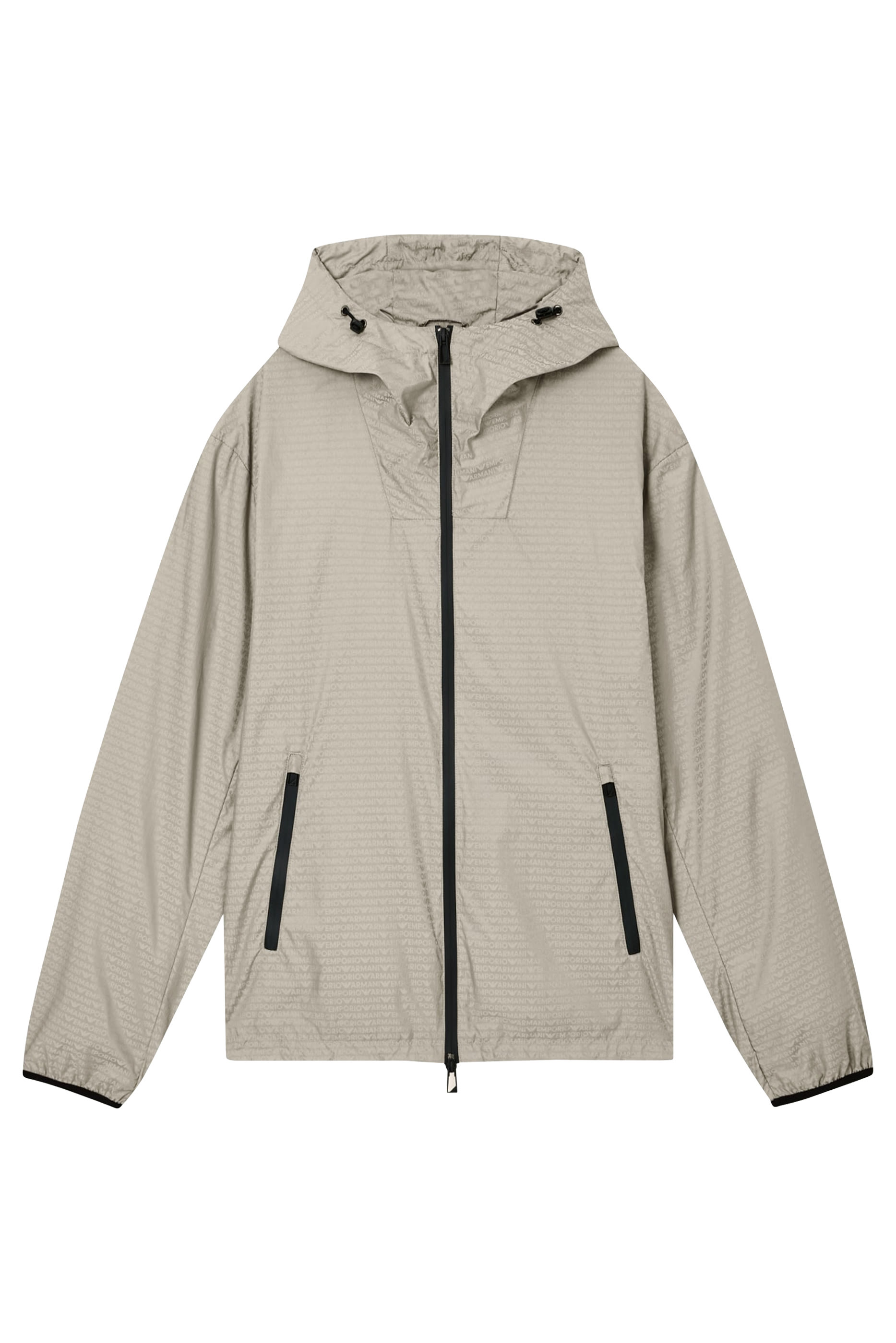 All-Over Lettering Water-Repellent Blouson