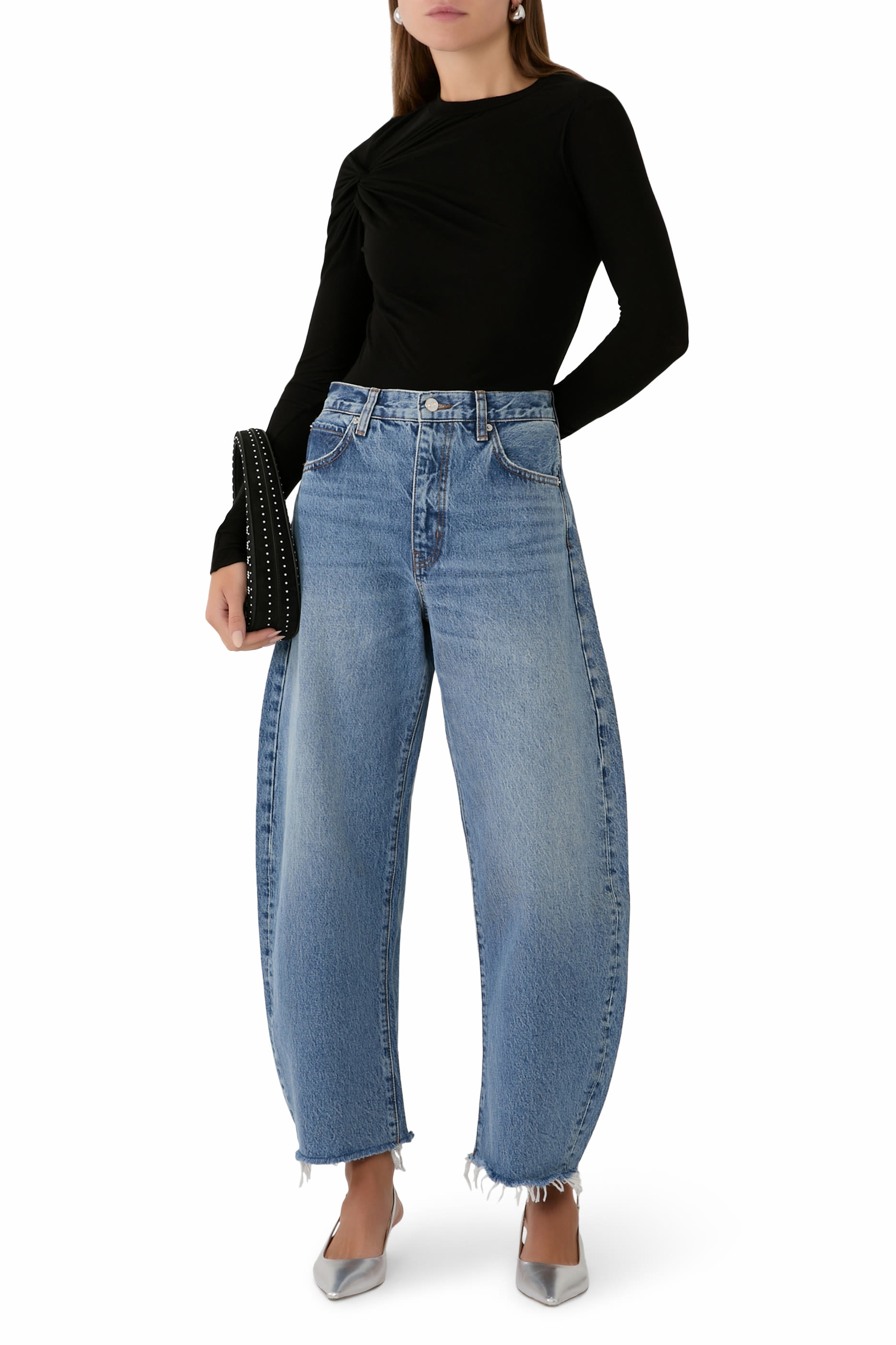 The Bubble Crop Denim Jeans