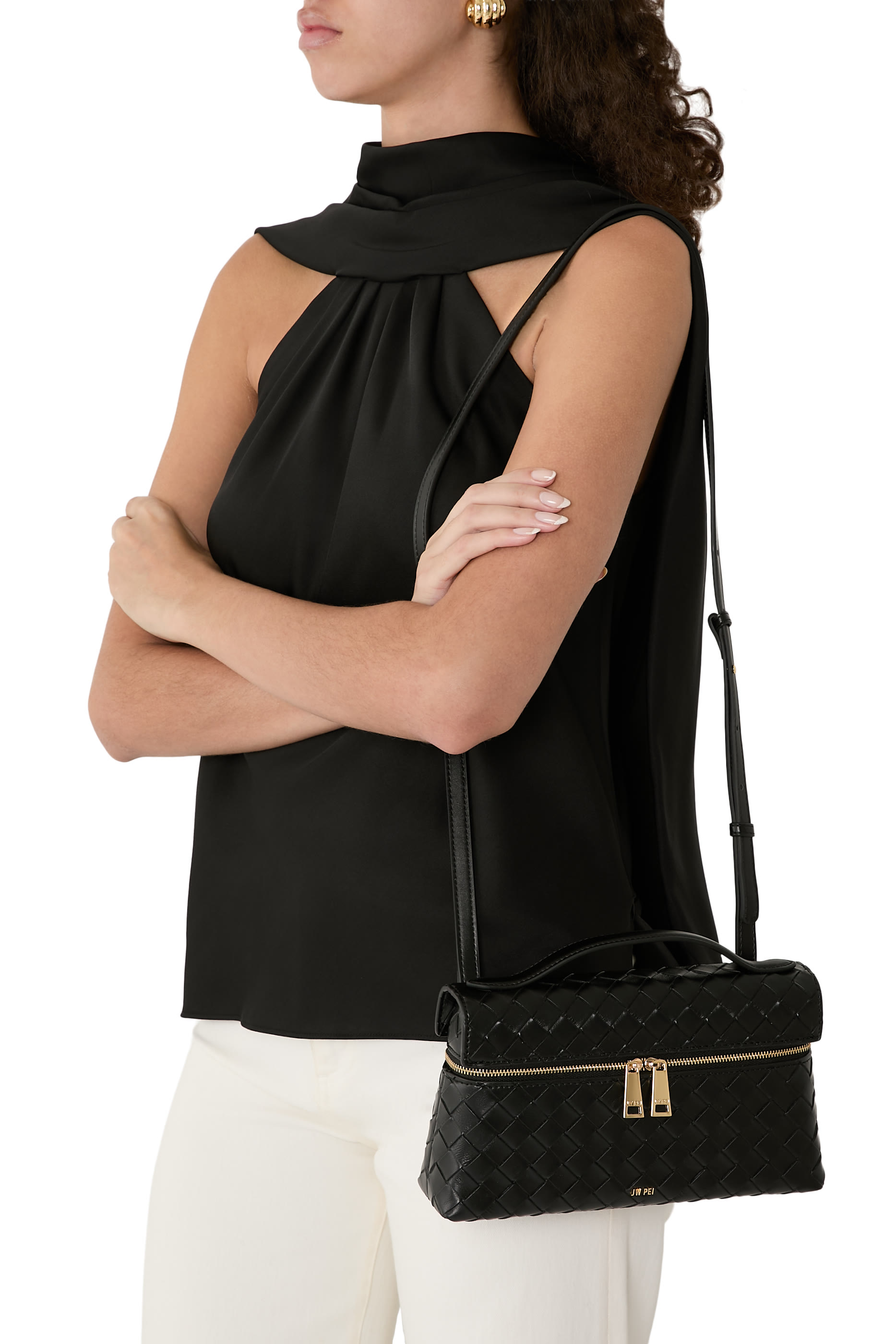 Thea Weave Texture Top Handle Bag 