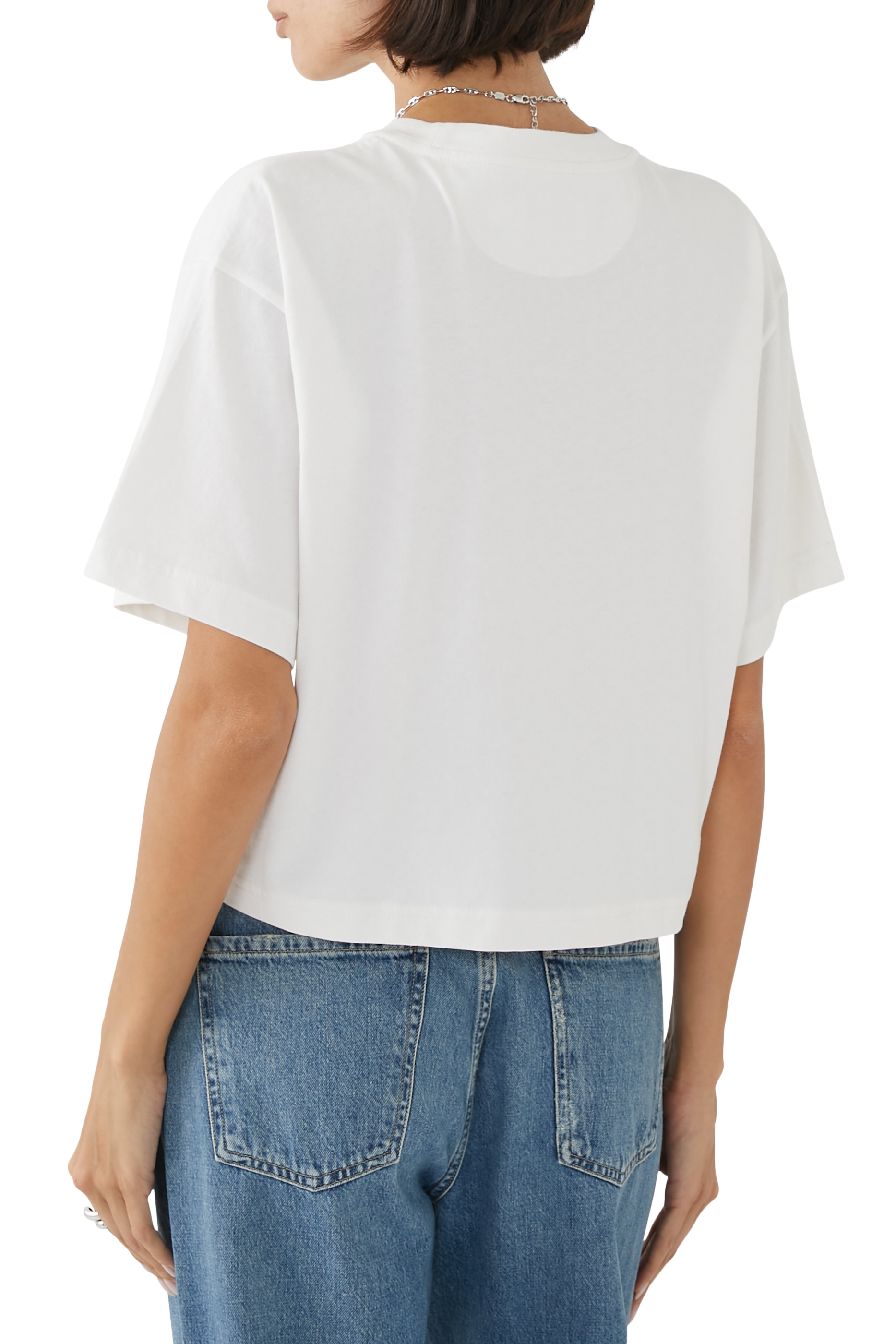 Cursive Signature Cropped T-Shirt