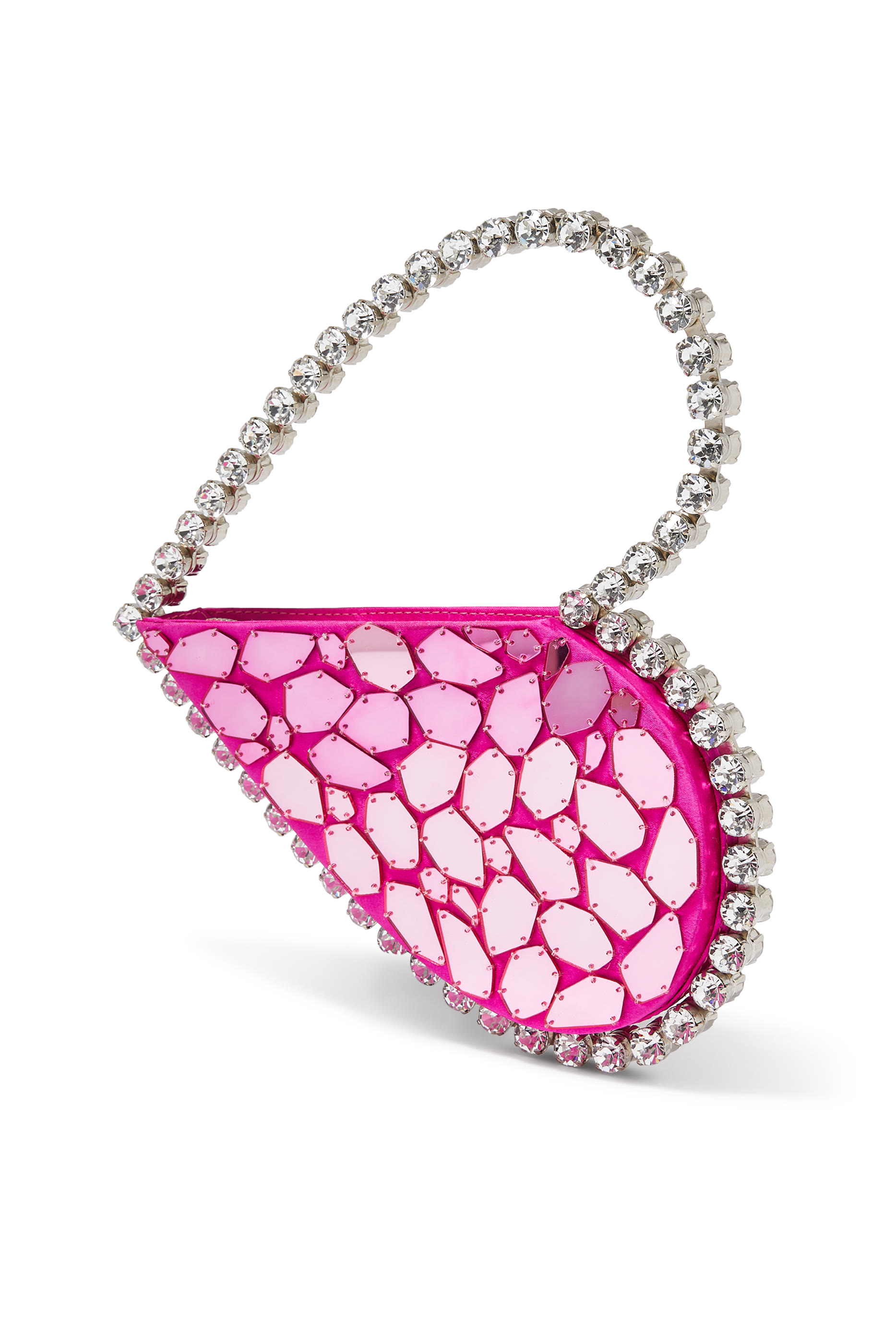 Love Heart Crystal Top-Handle Bag