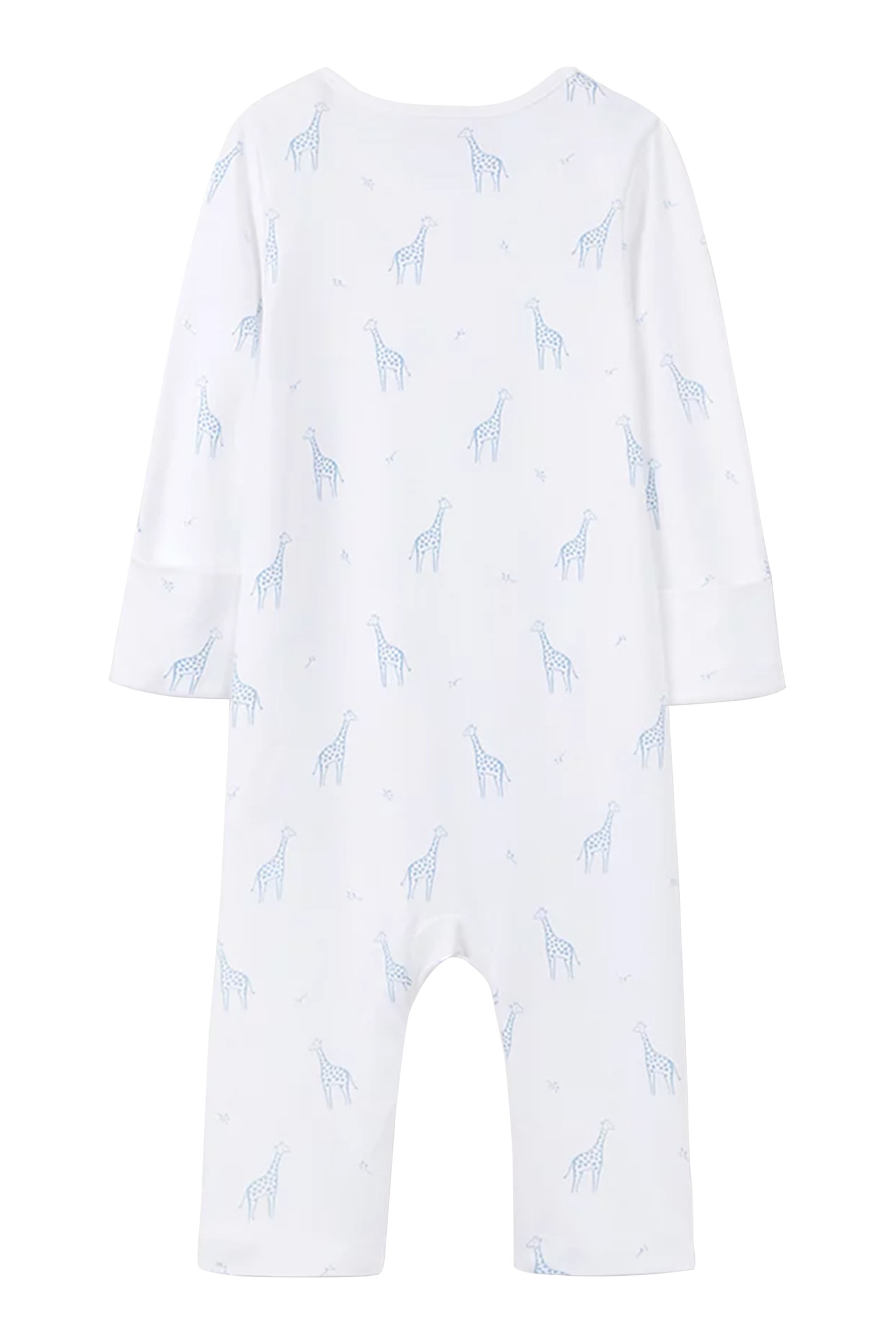 Kids Giraffe Print Organic Cotton Sleepsuit