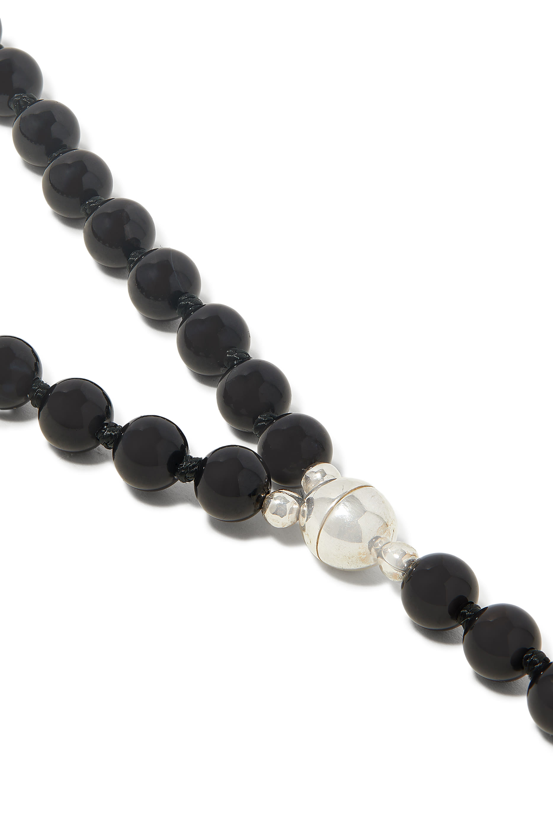 Eternal Necklace, Sterling Silver &  Black Onyx