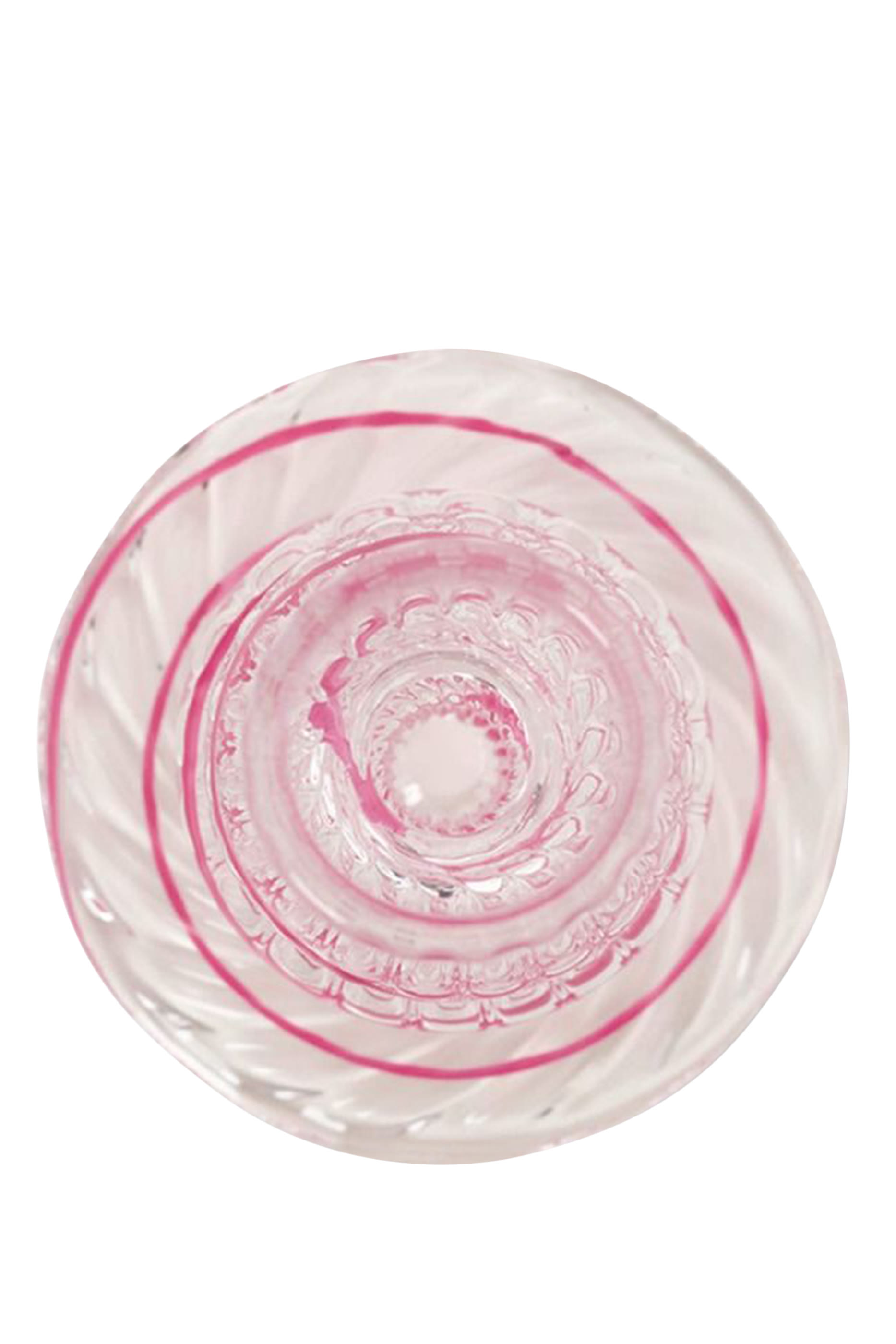 Glass Swirl Candle Holder – Medium