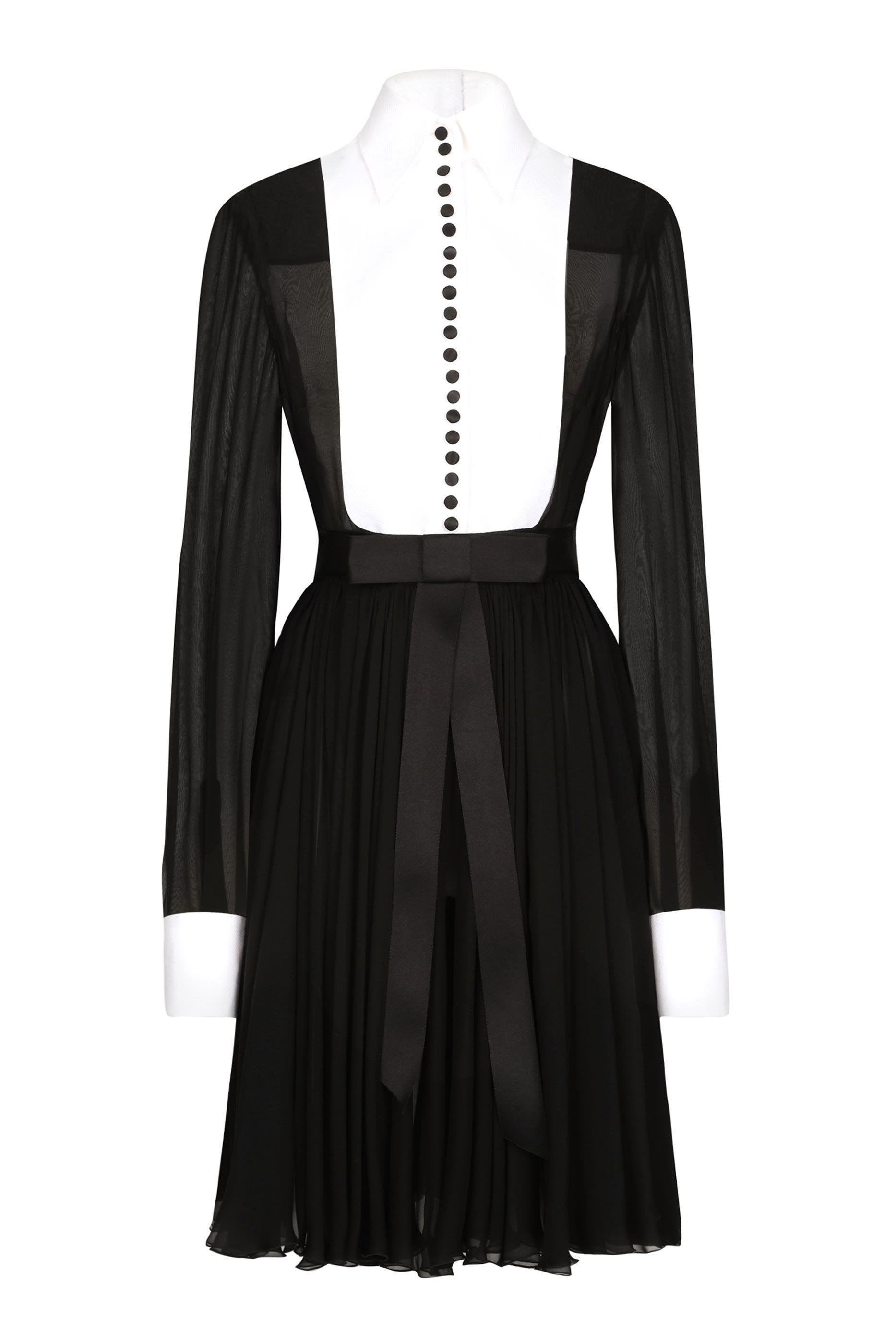 Chiffon Midi Shirt Dress