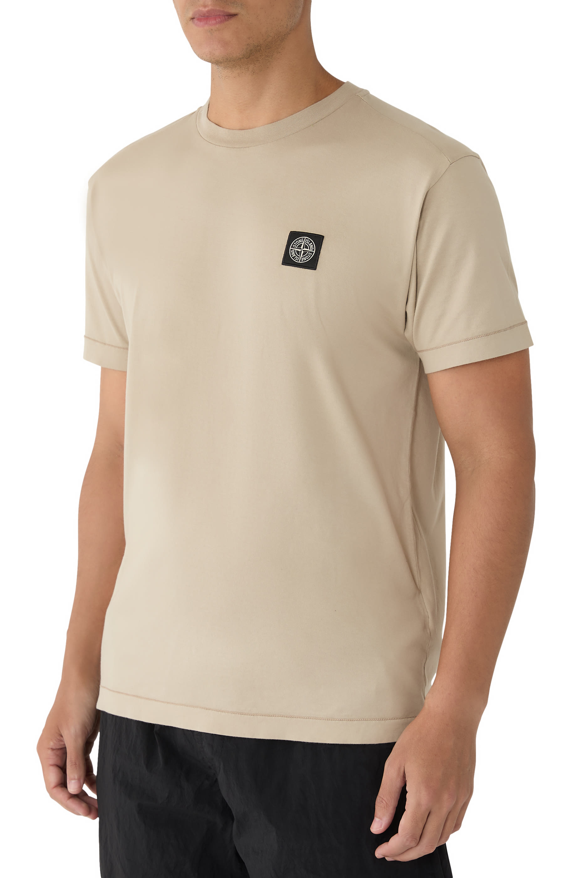Compass Logo Patch Slim-Fit T-Shirt