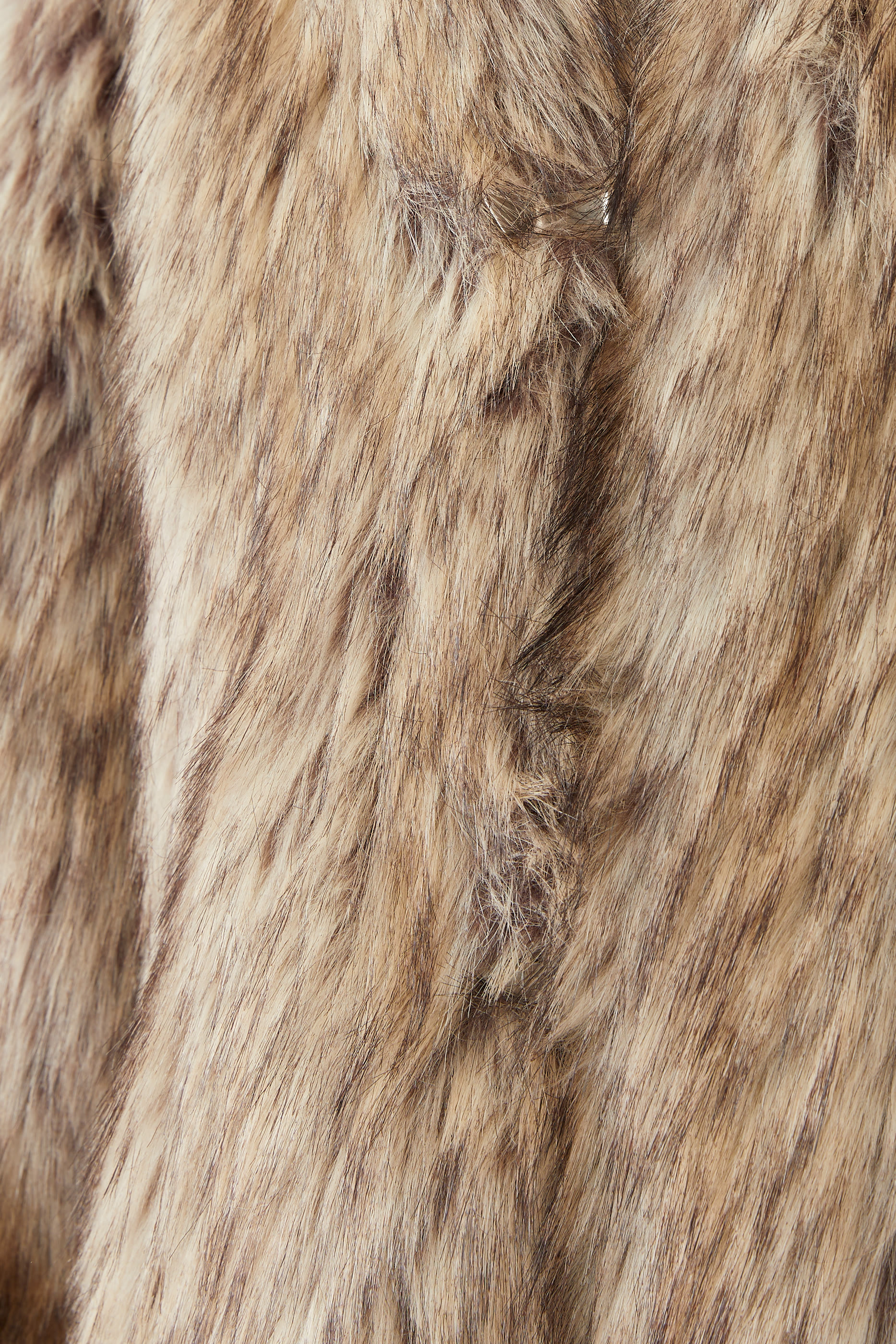 Coyote Eco Fur Long Coat 