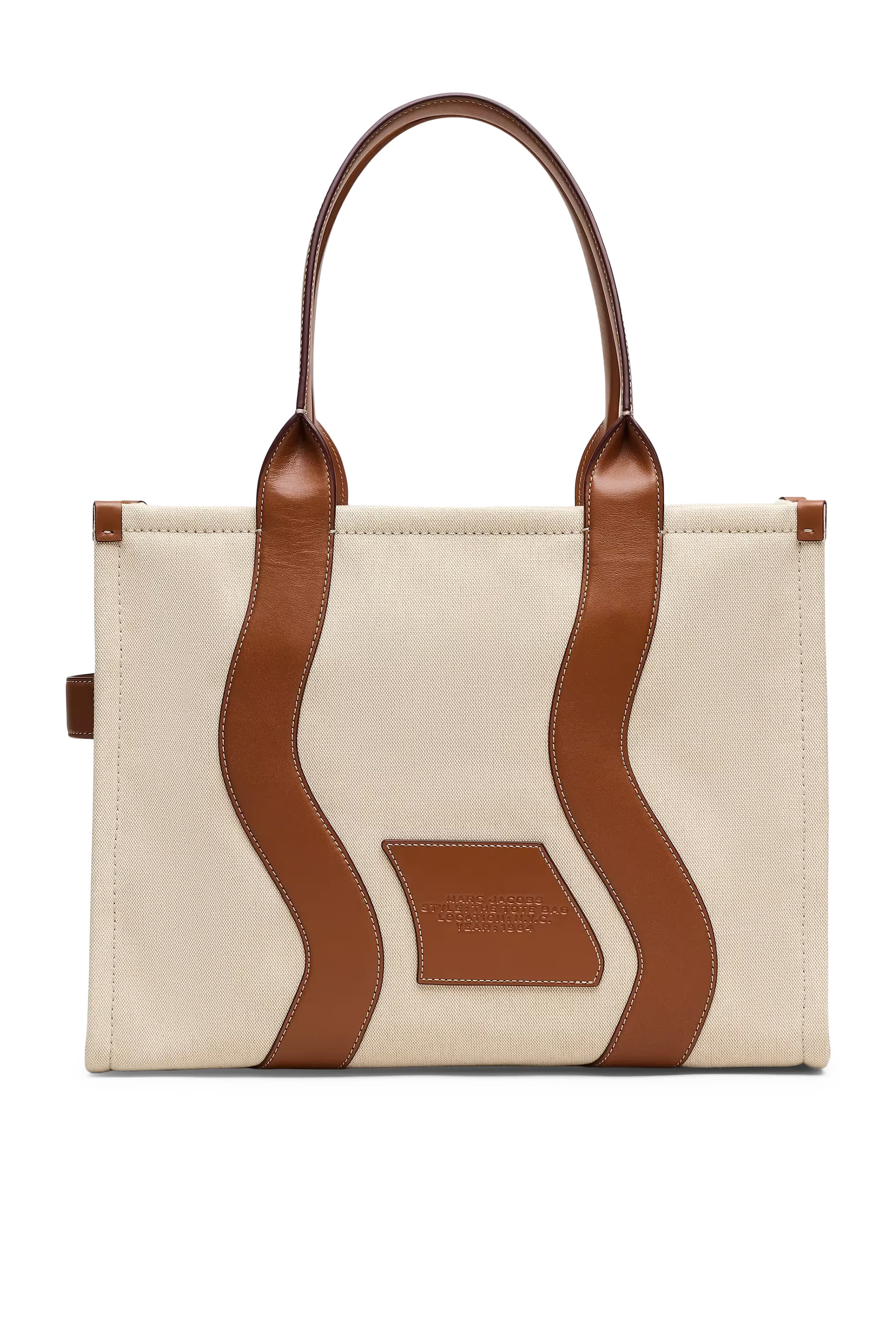 Wavy Canvas Large Tote Bag