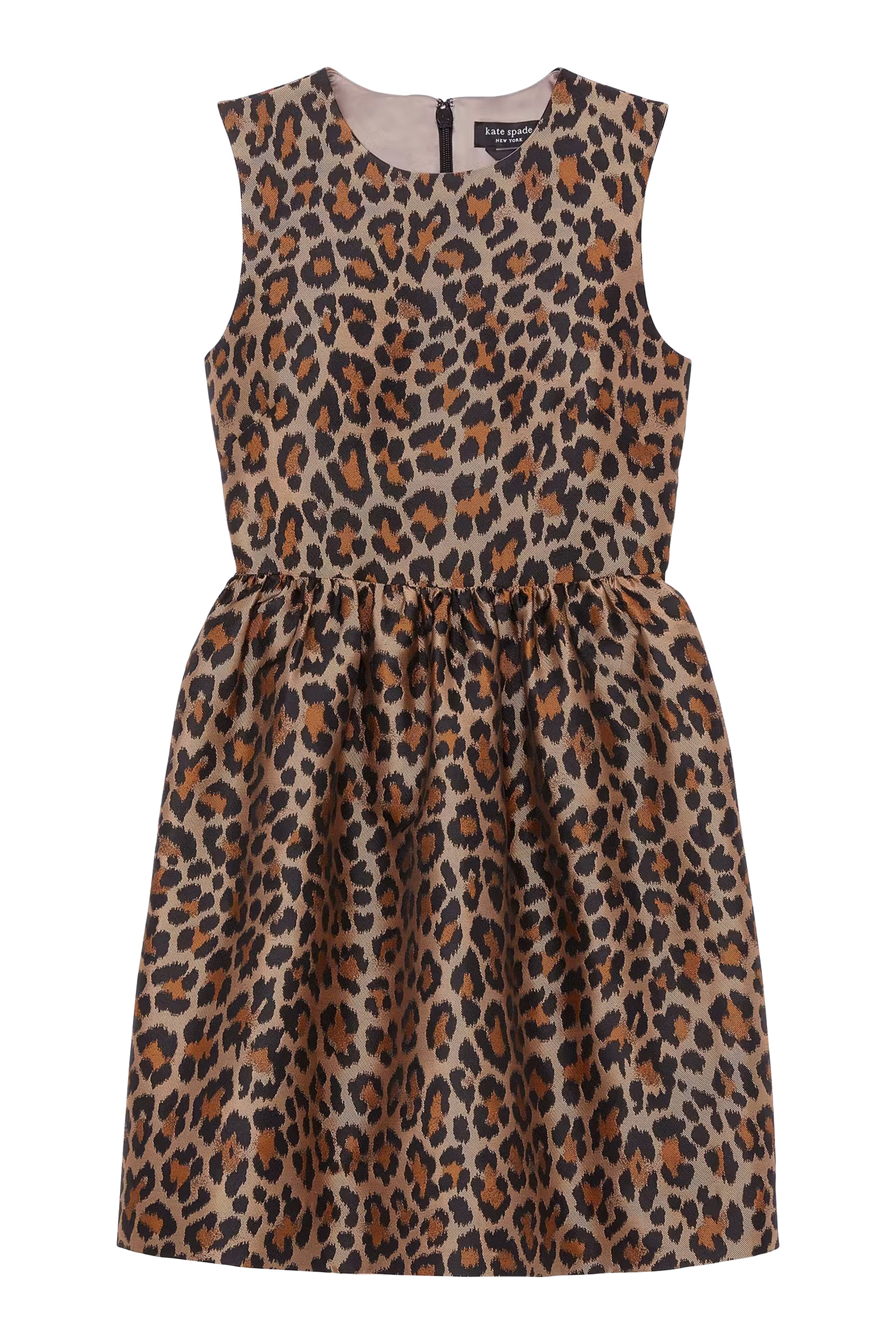 Classic Leopard Brocade Dress