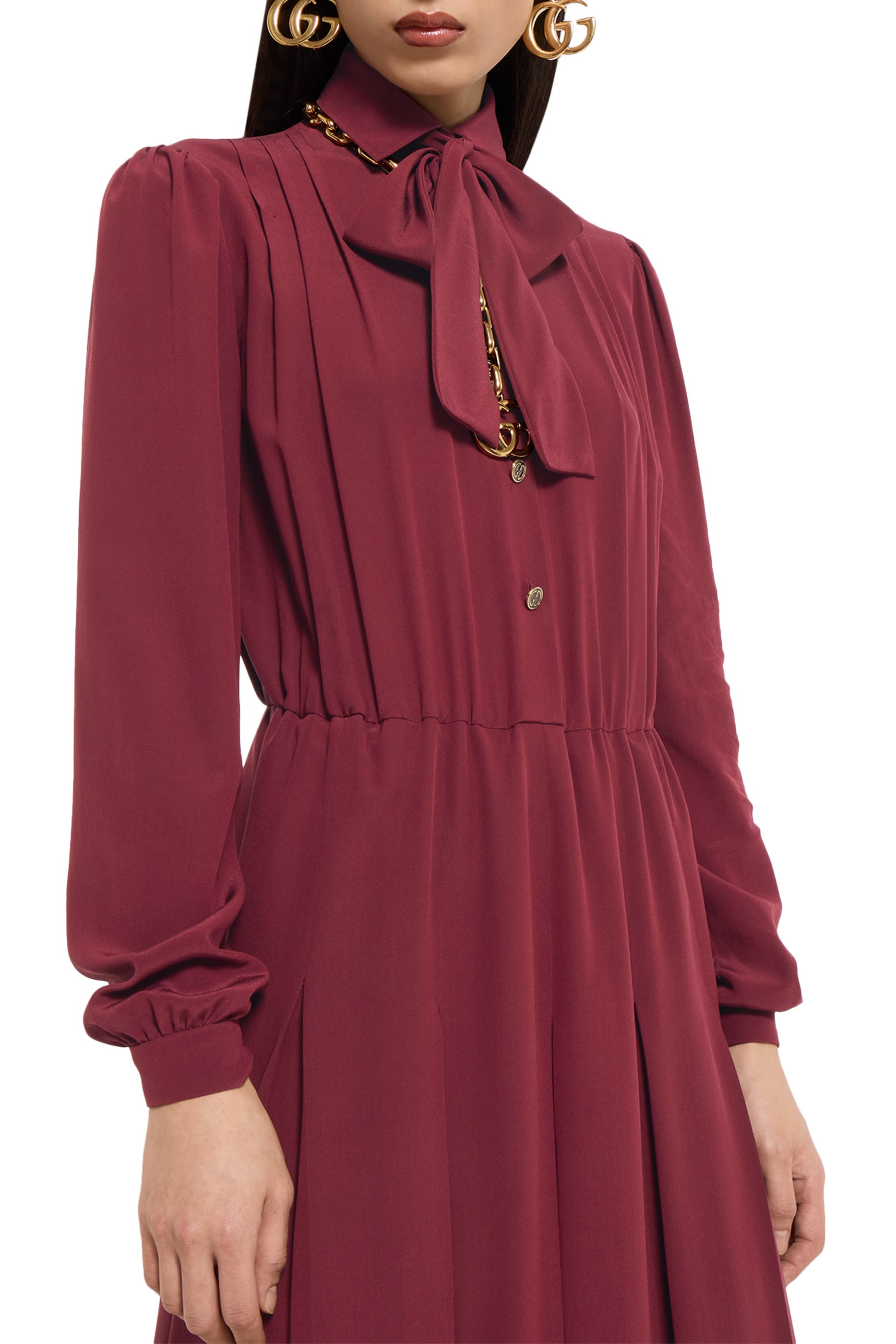 Silk Cr&ecirc;pe De Chine Dress