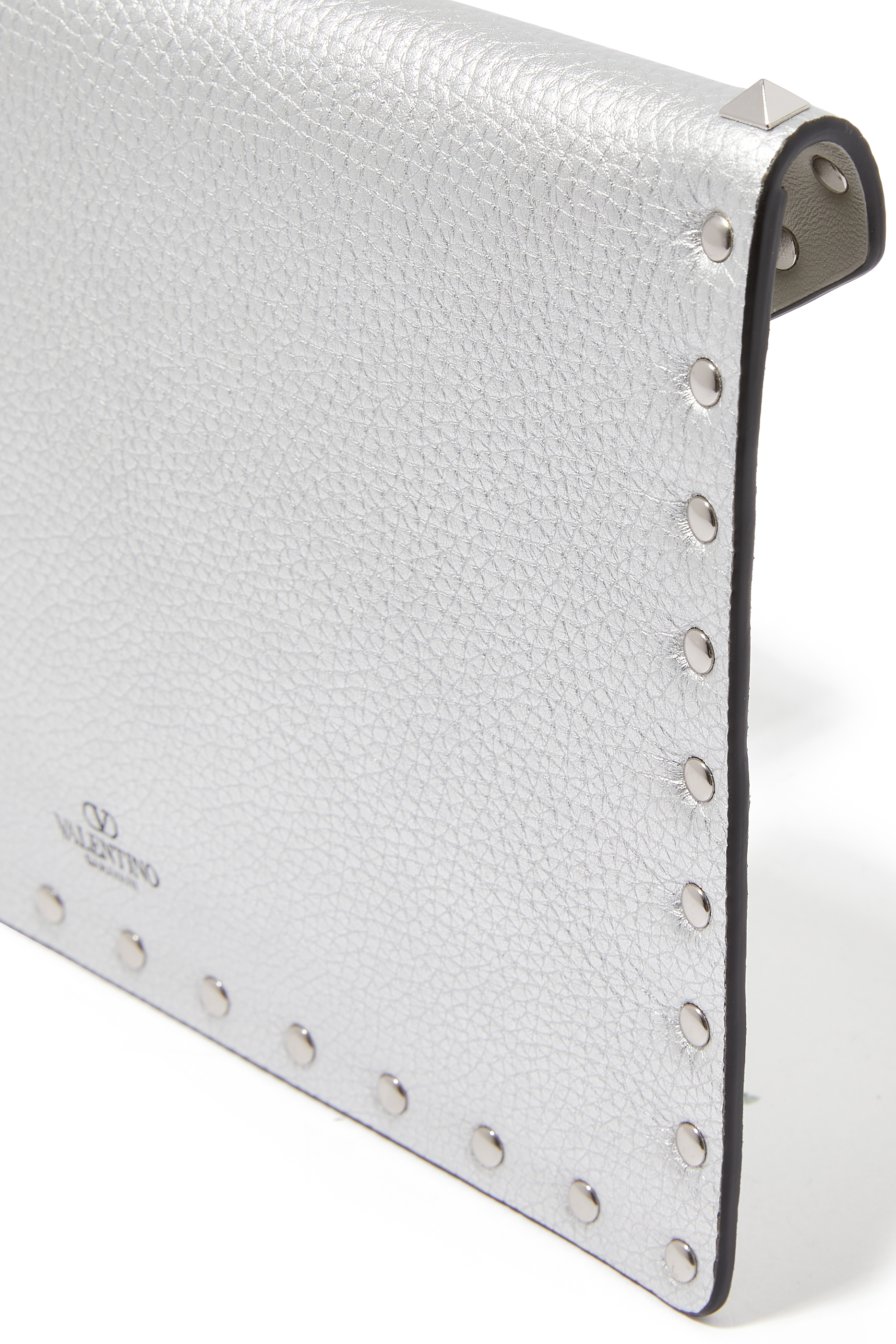 Rockstud Leather Pouch