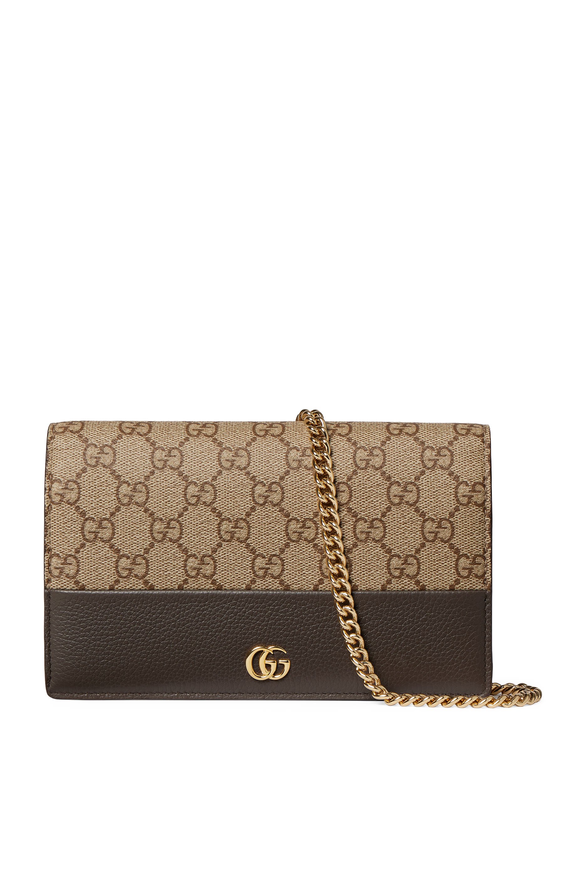 Bi-color GG Marmont Wallet on Chain