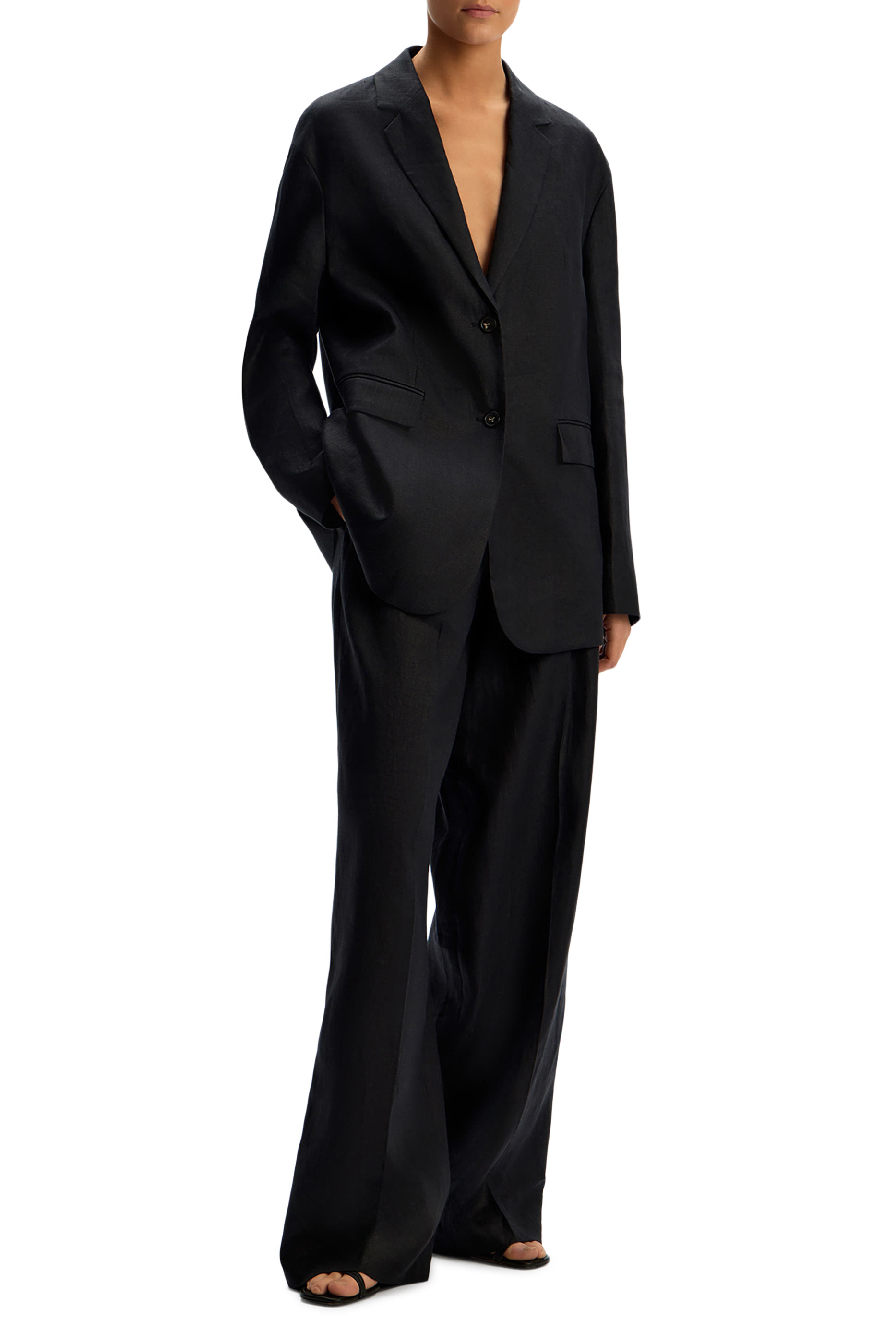 Tailored Linen Blazer