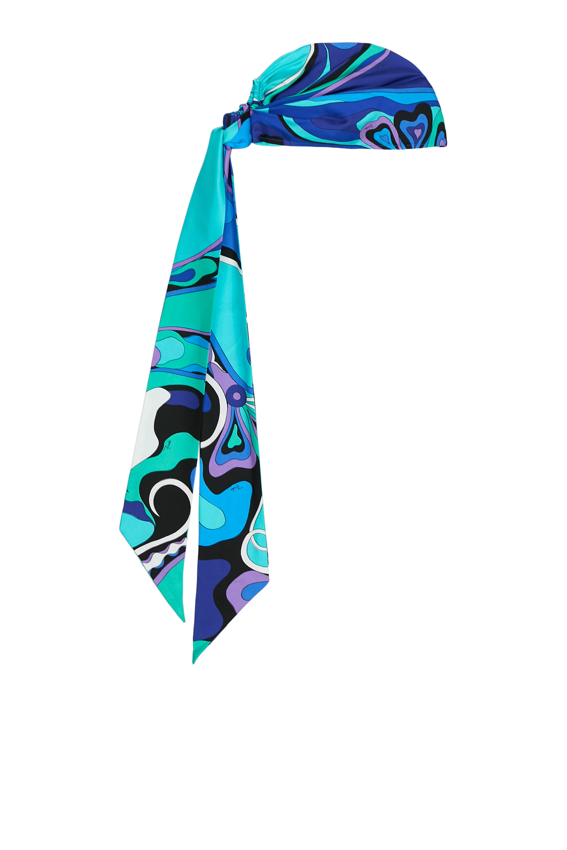 Orchidee Print Silk Bandana Hat