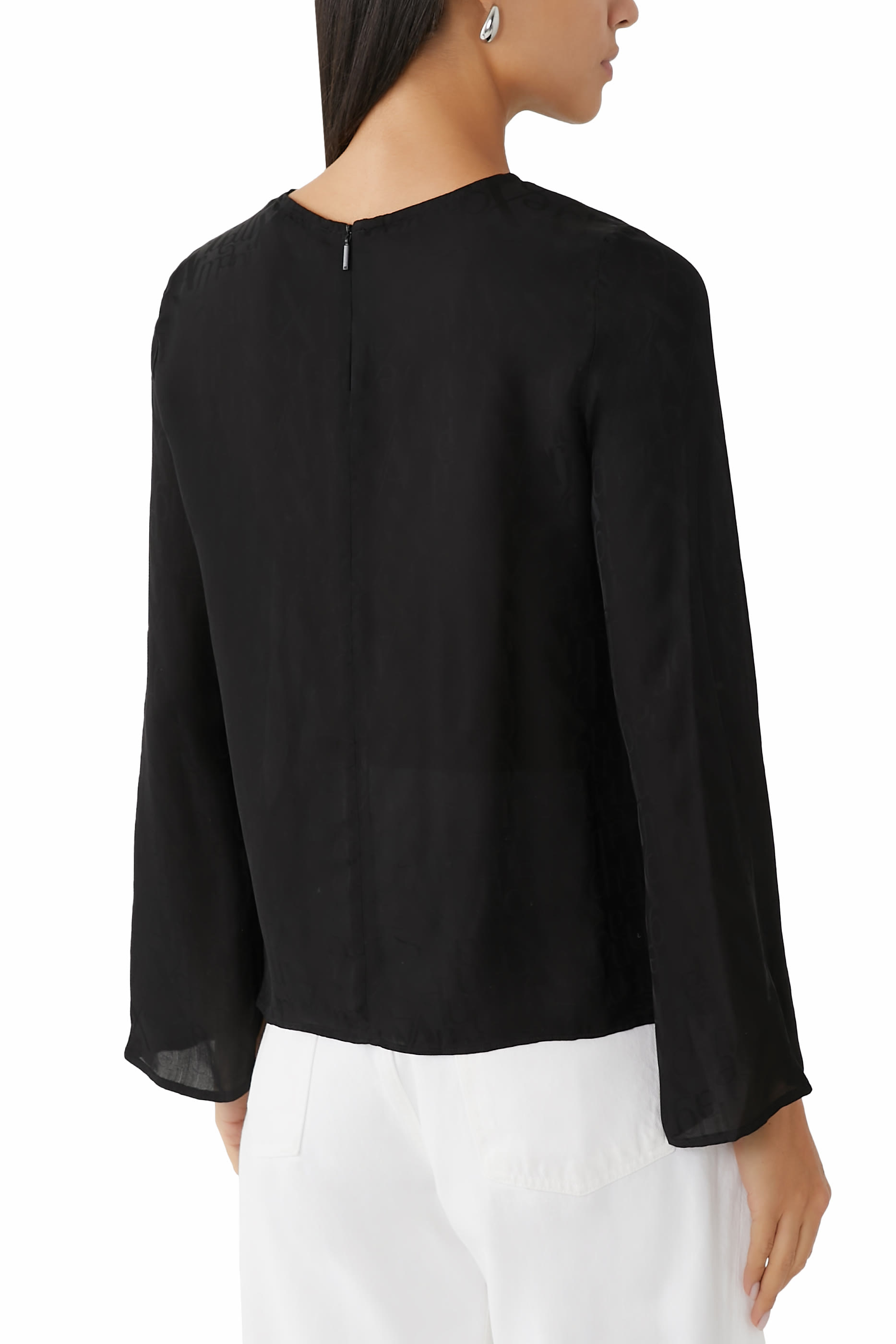 All-Over Logo Long Sleeves Top