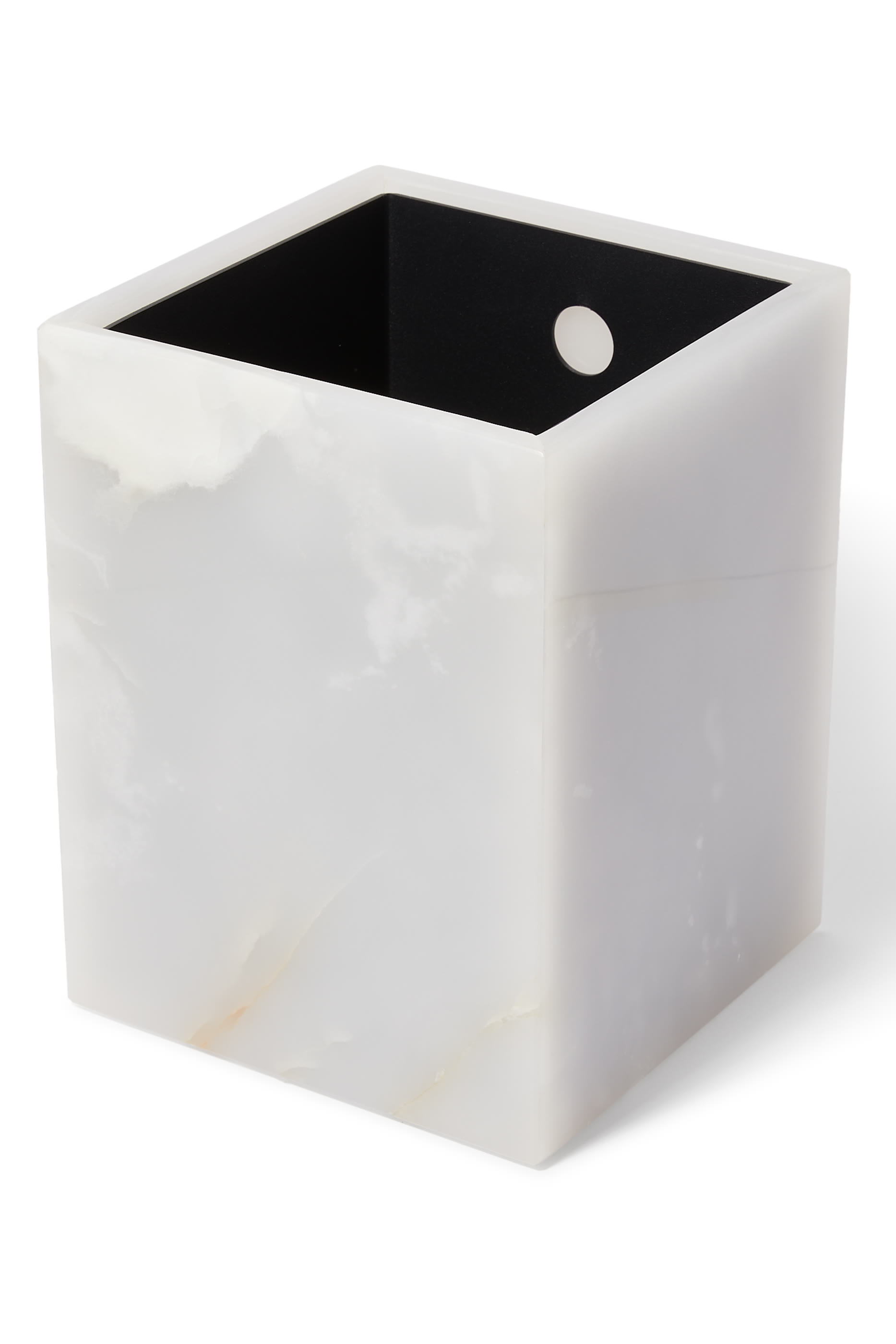 White Onyx Waste Bin