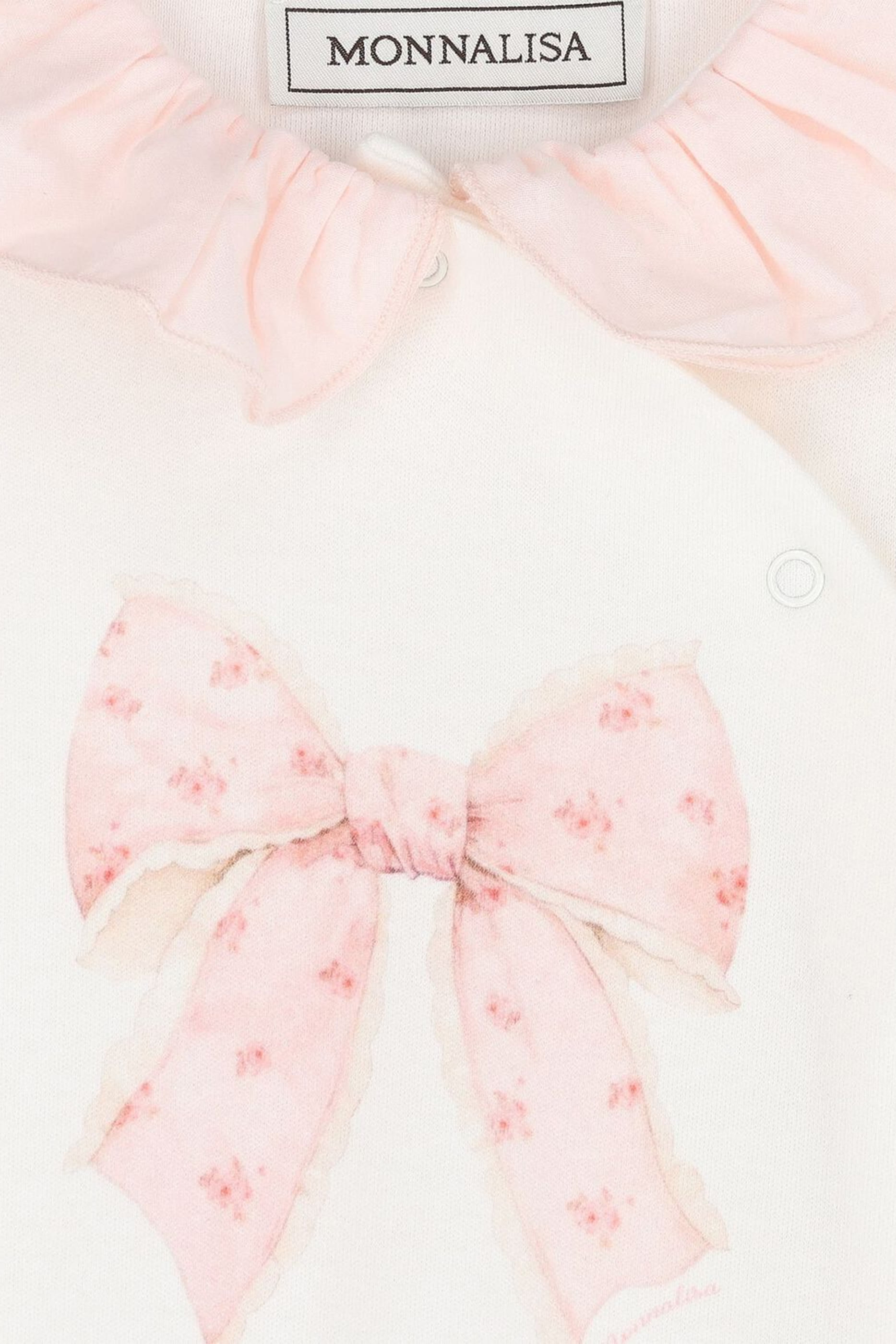 Kids Bow Print Bodysuit & Hat Set 