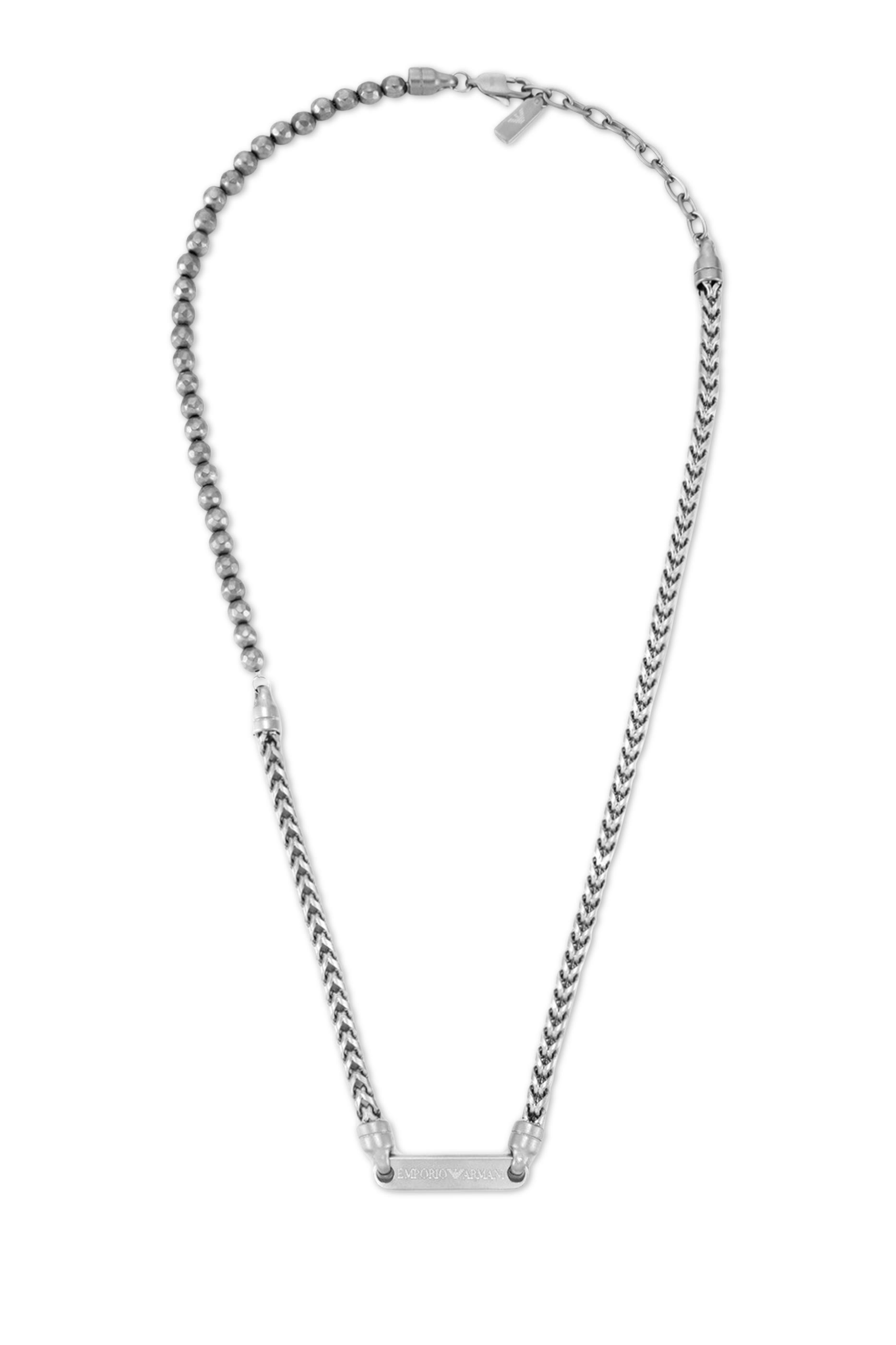 Logo Necklace, Silver