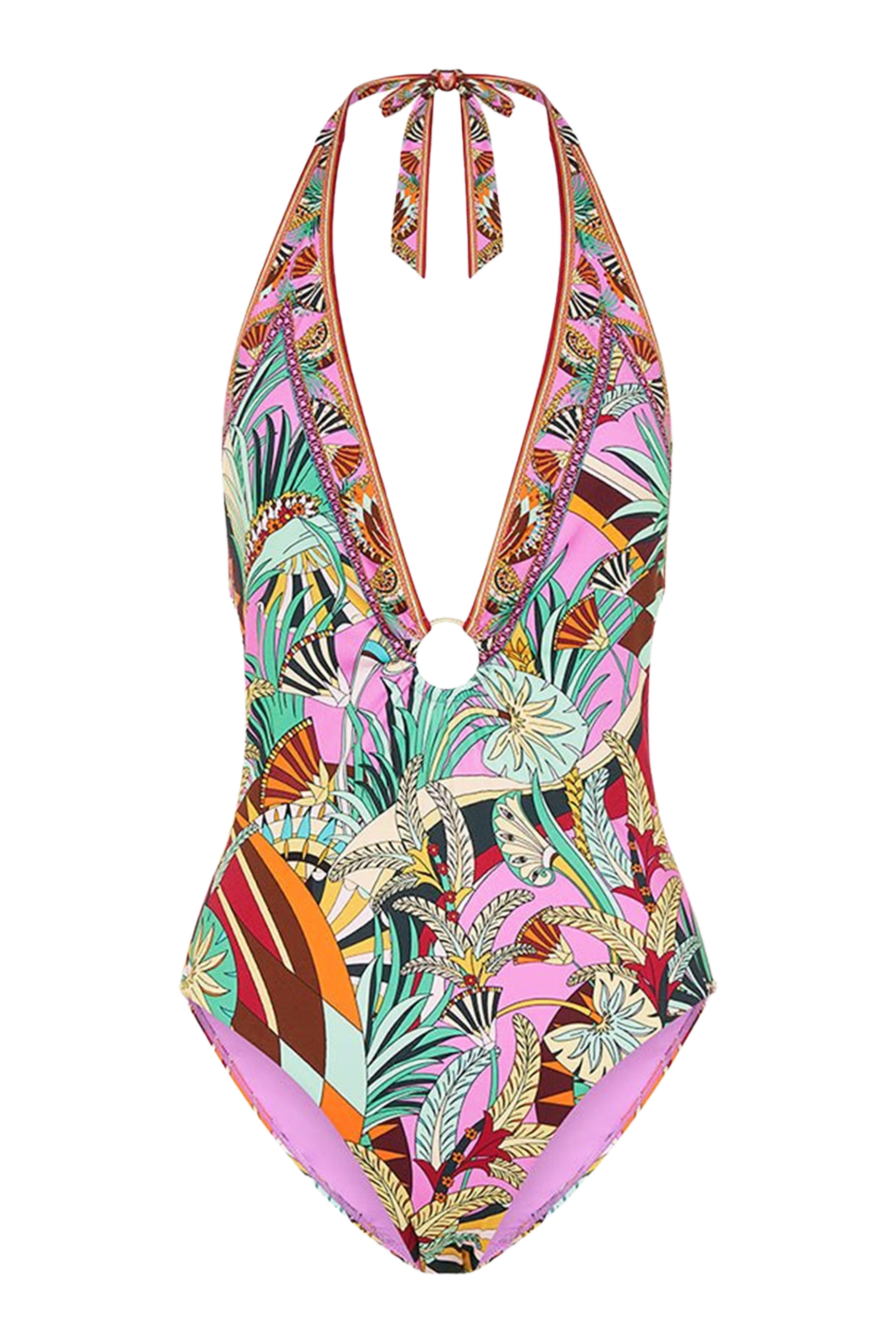 Ring Detail Plunge V One Piece