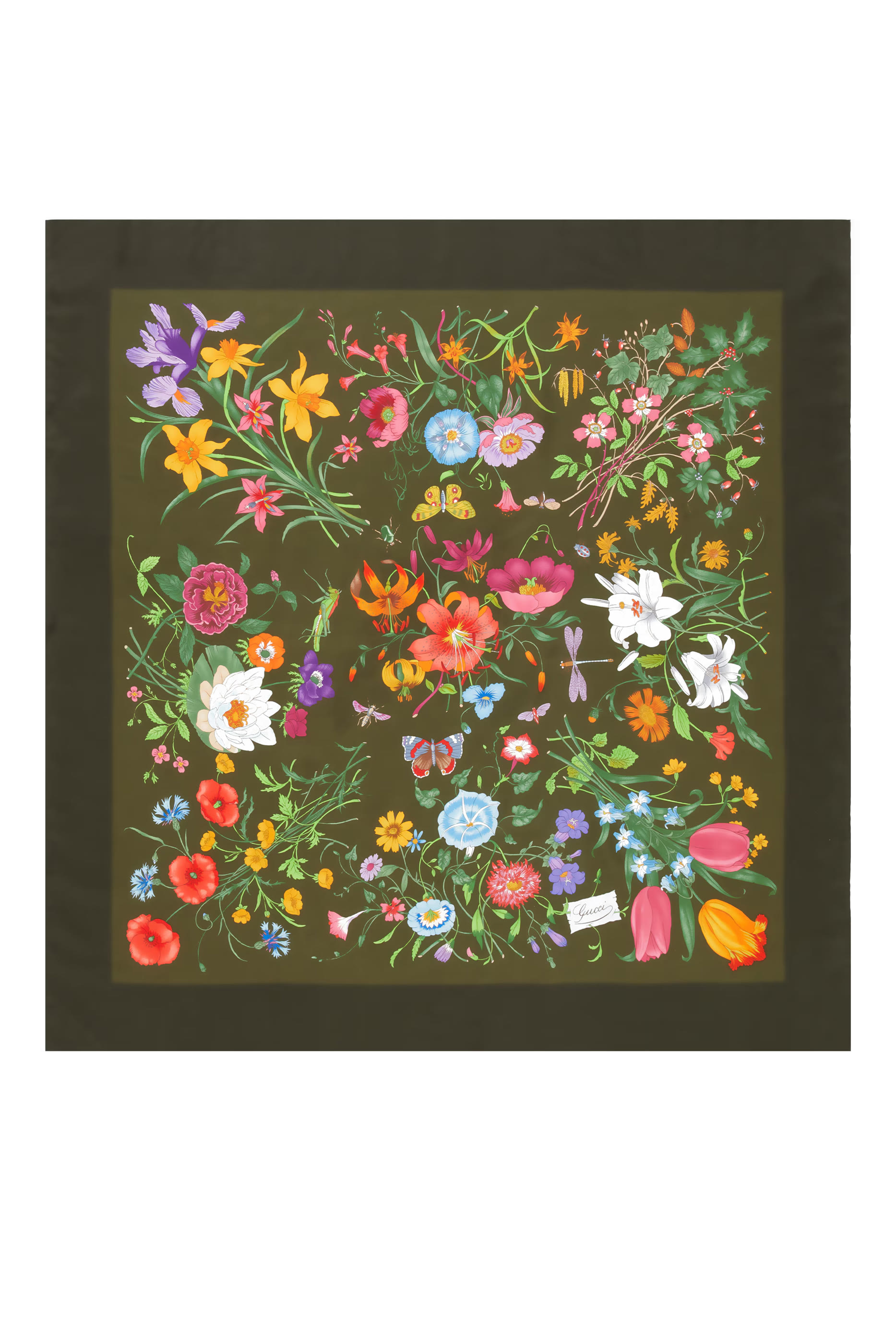 Printed Silk Twill Carré