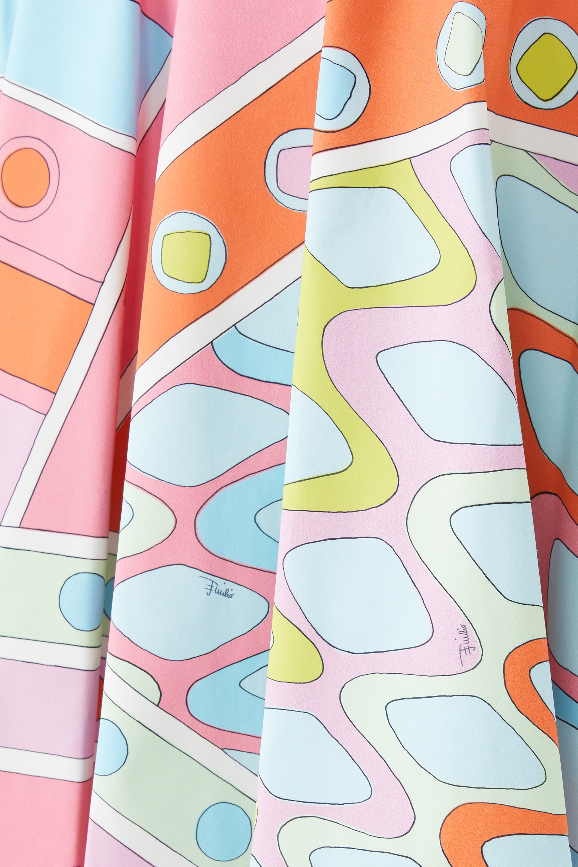 Vivara-Print Cotton Mini Skirt