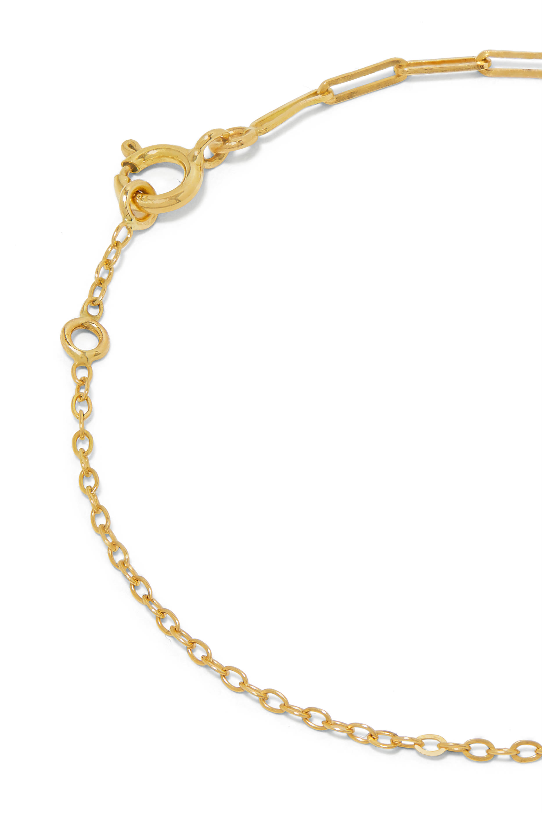 Solitaire Bracelet, 18k Yellow Gold & Diamond