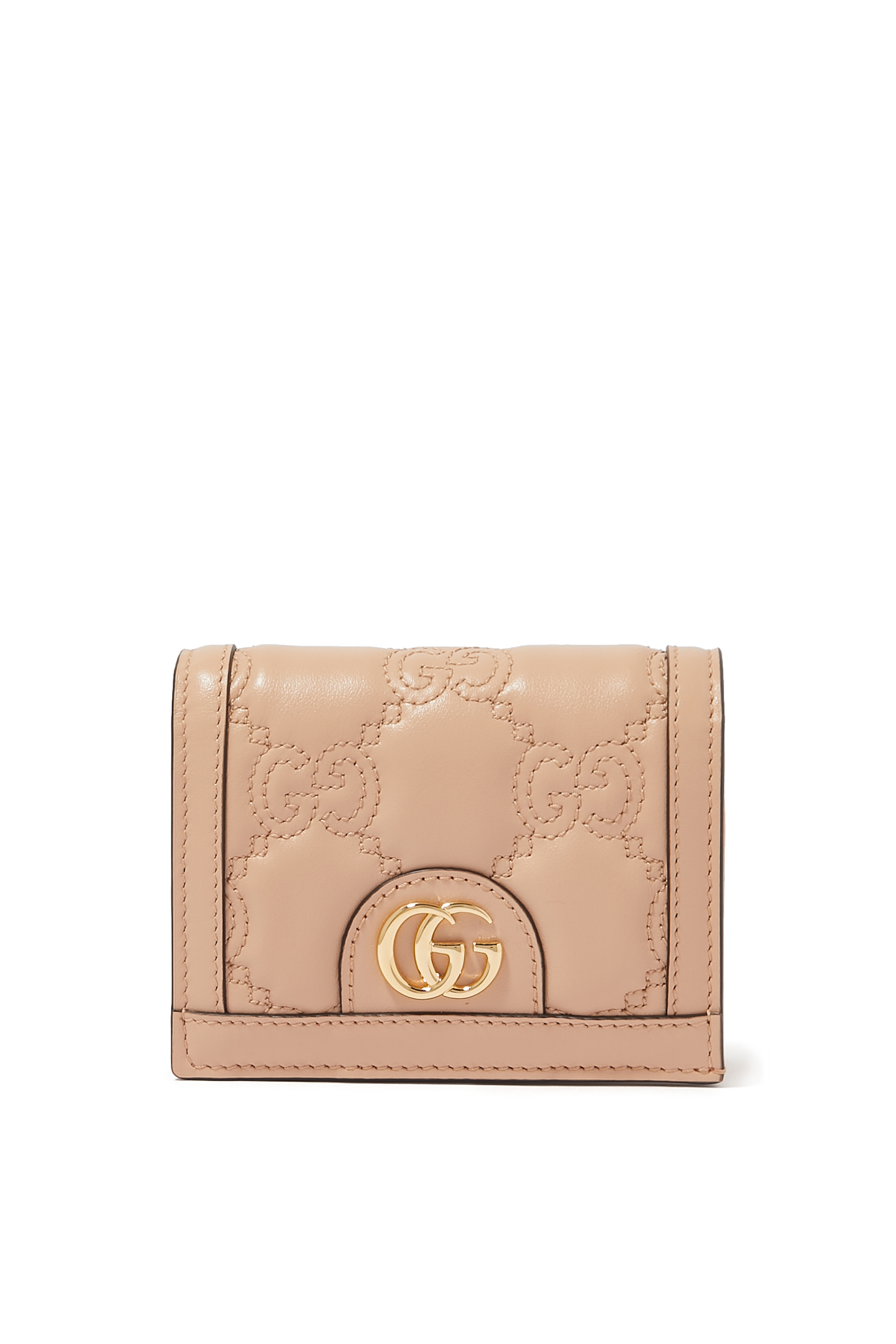 GG Matelass&eacute; Card Case Wallet