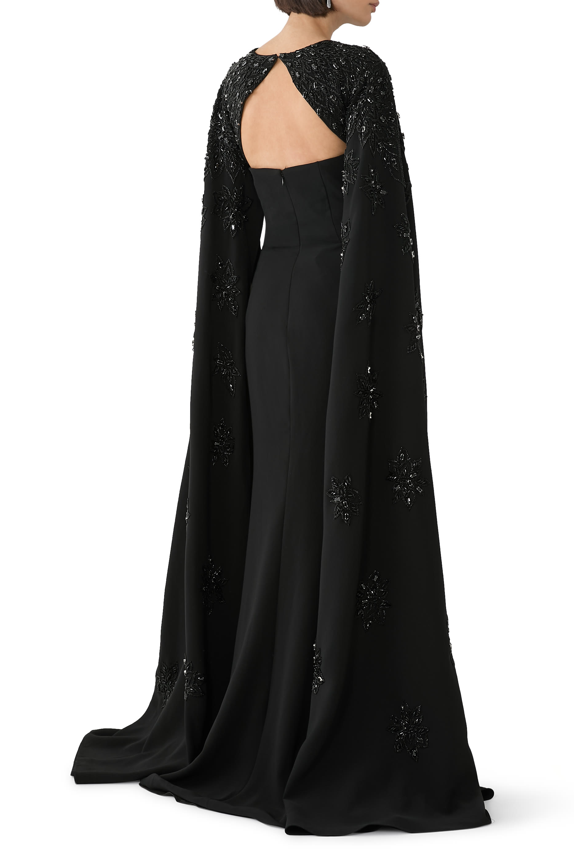 Crepe Dress with Beaded Bolero