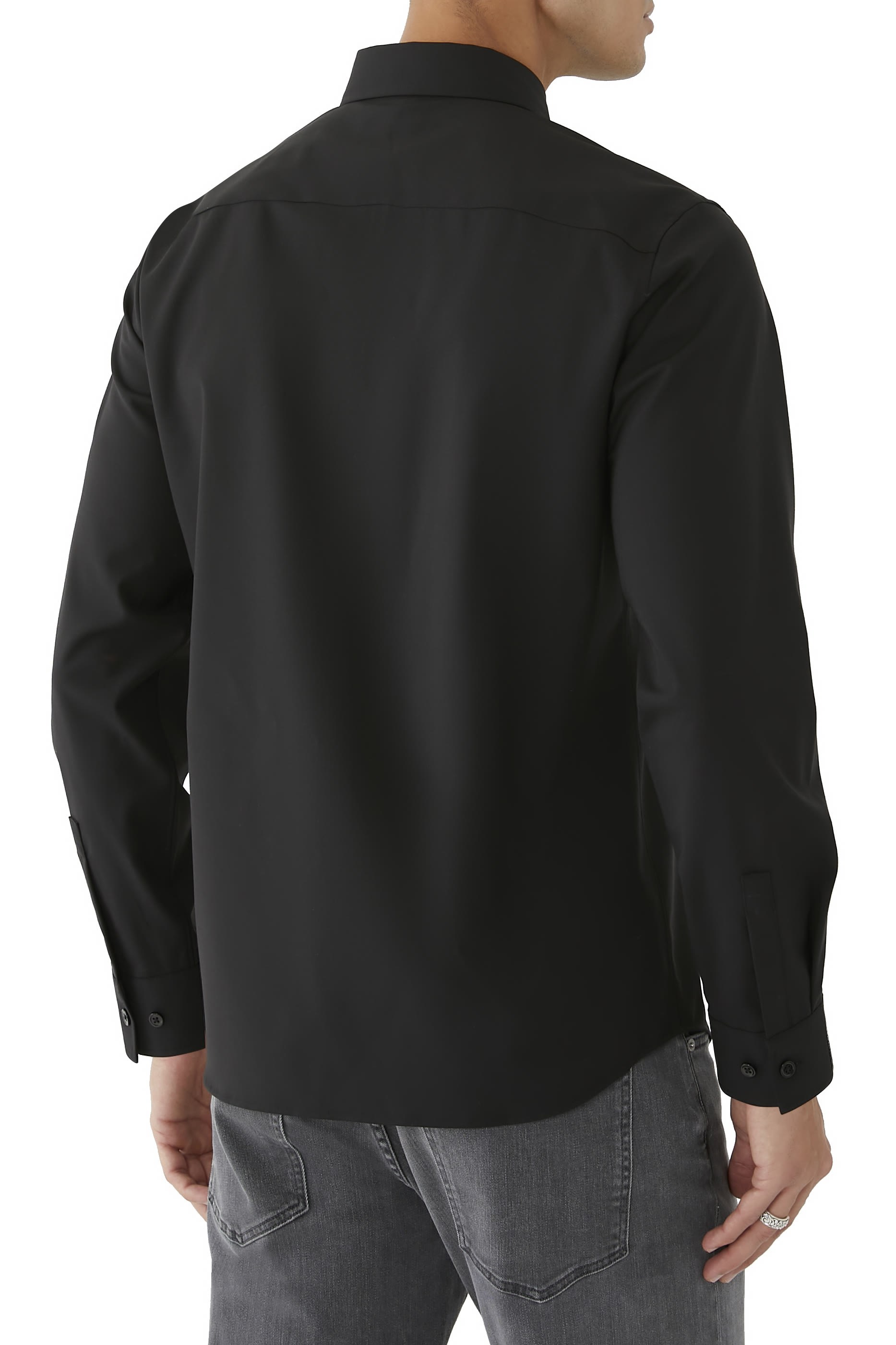 Hugh Shirt in Stretch Wool