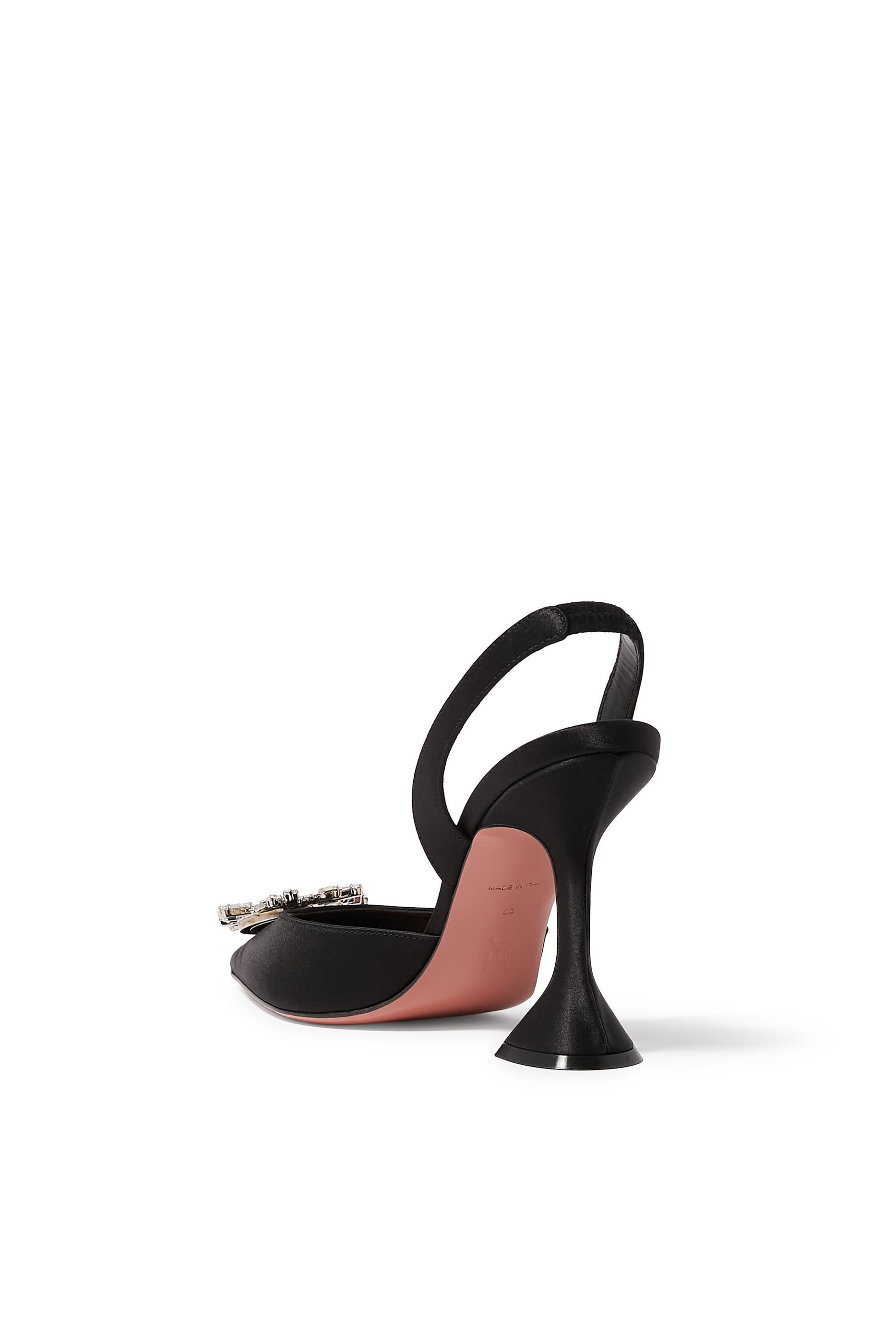  Begum Satin 95 Slingback Pumps
