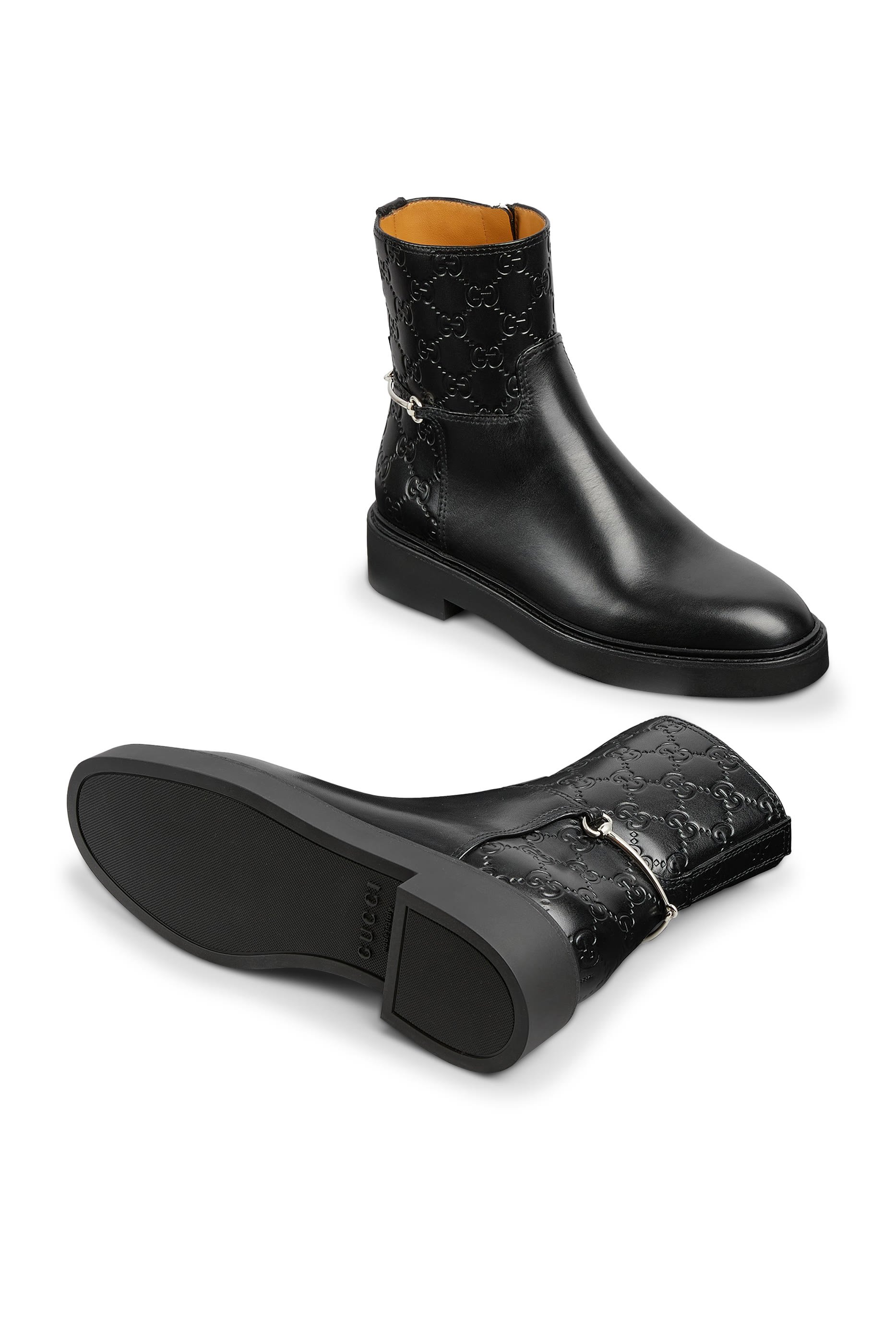 Slim Horsebit Ankle Boots