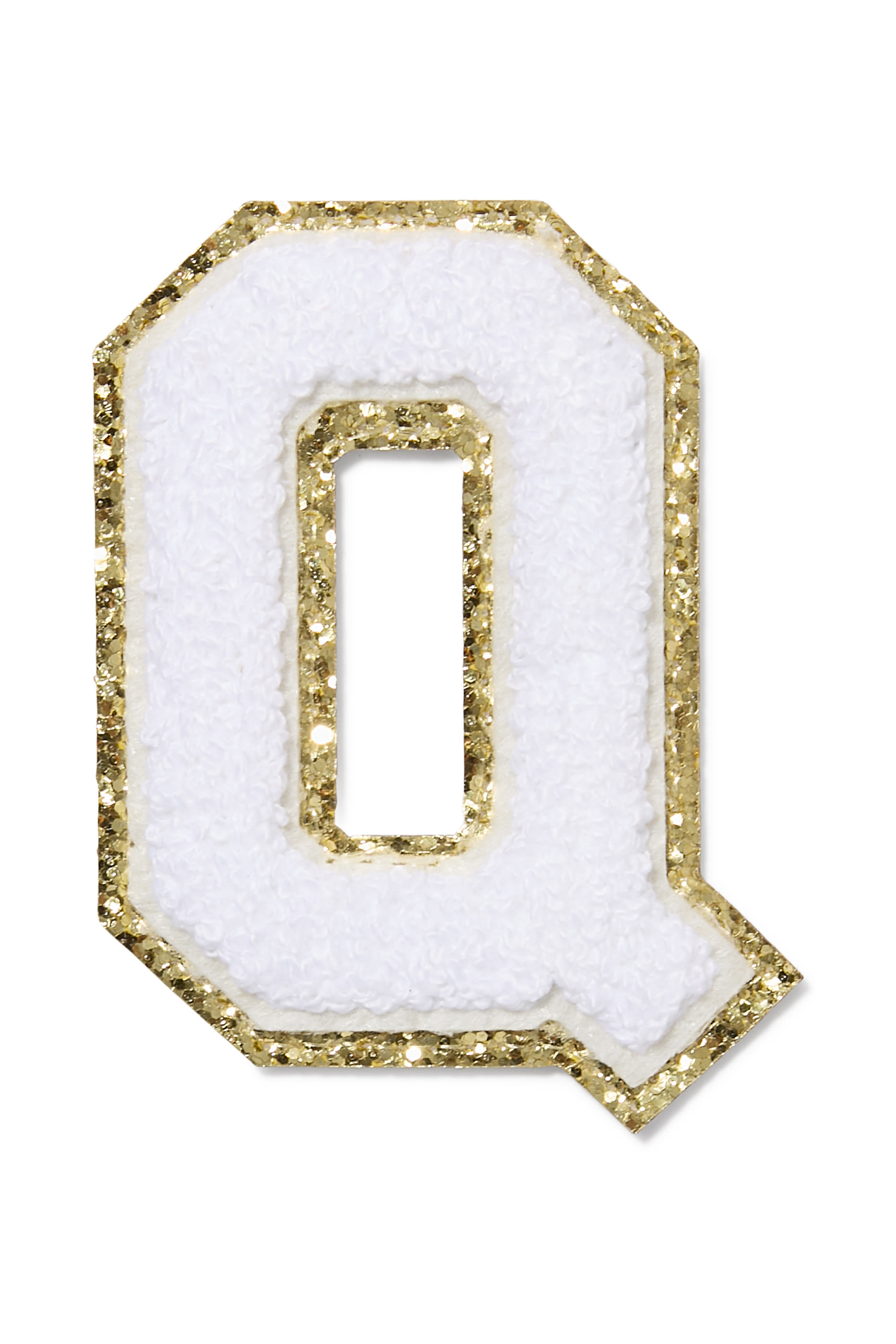 Kids Chenille Sparkle Letter 'Q' Patch