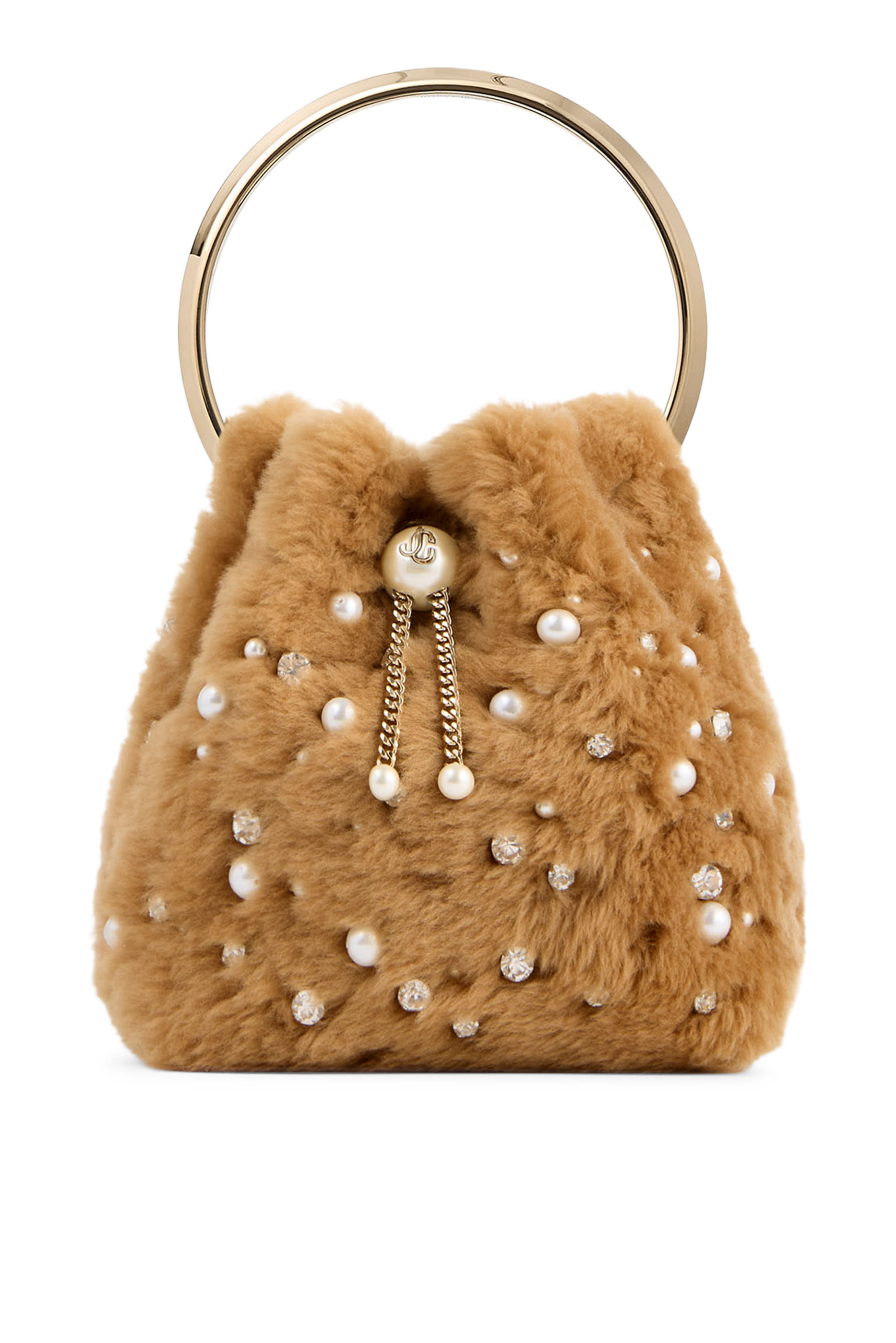 Bon Bon Small Shearling Bucket Bag
